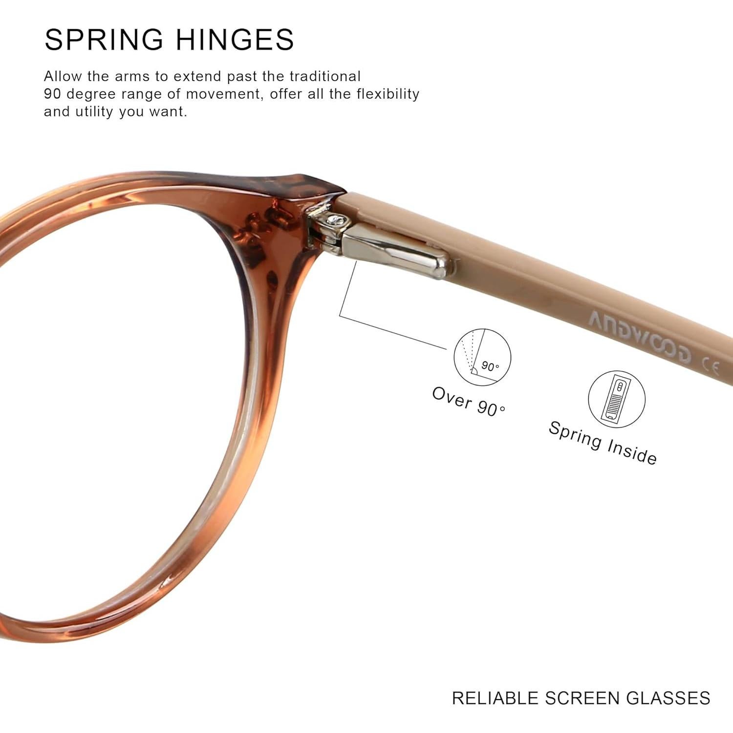 Gafas bloqueadoras de luz azul ANDWOOD AR001 para cara pequeña