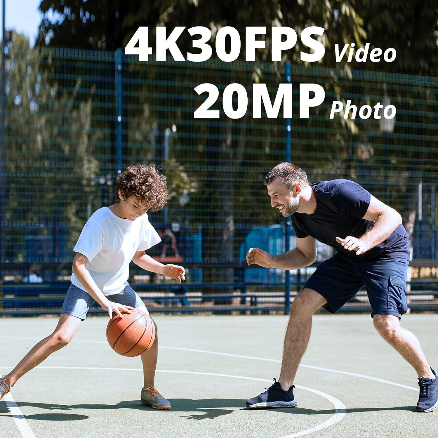 Cámara de Acción AKASO Brave 4 Pro 4K 20MP Impermeable 40m