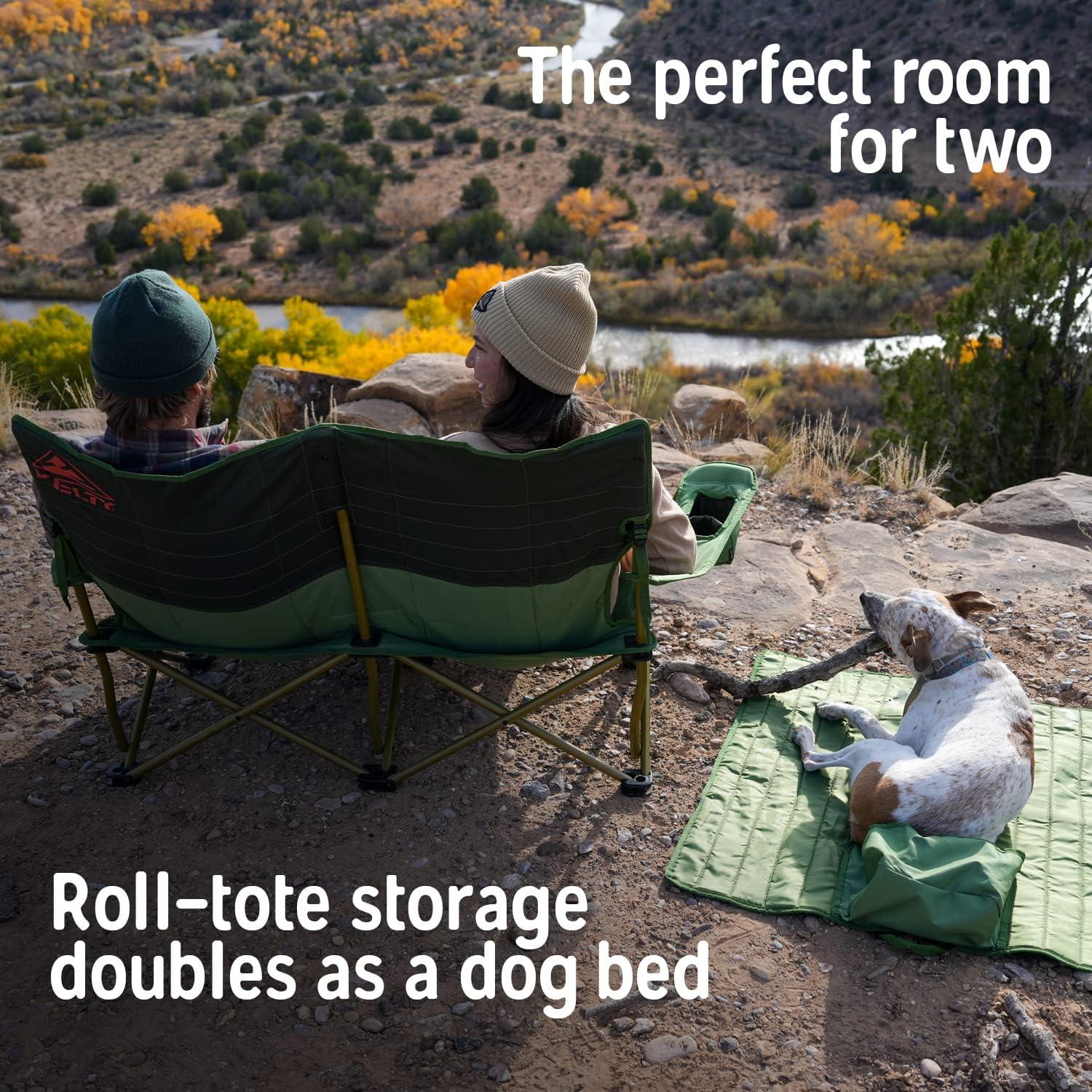 Sillón Loveseat Camping Kelty, 2 Personas, Plegable, Lago Profundo