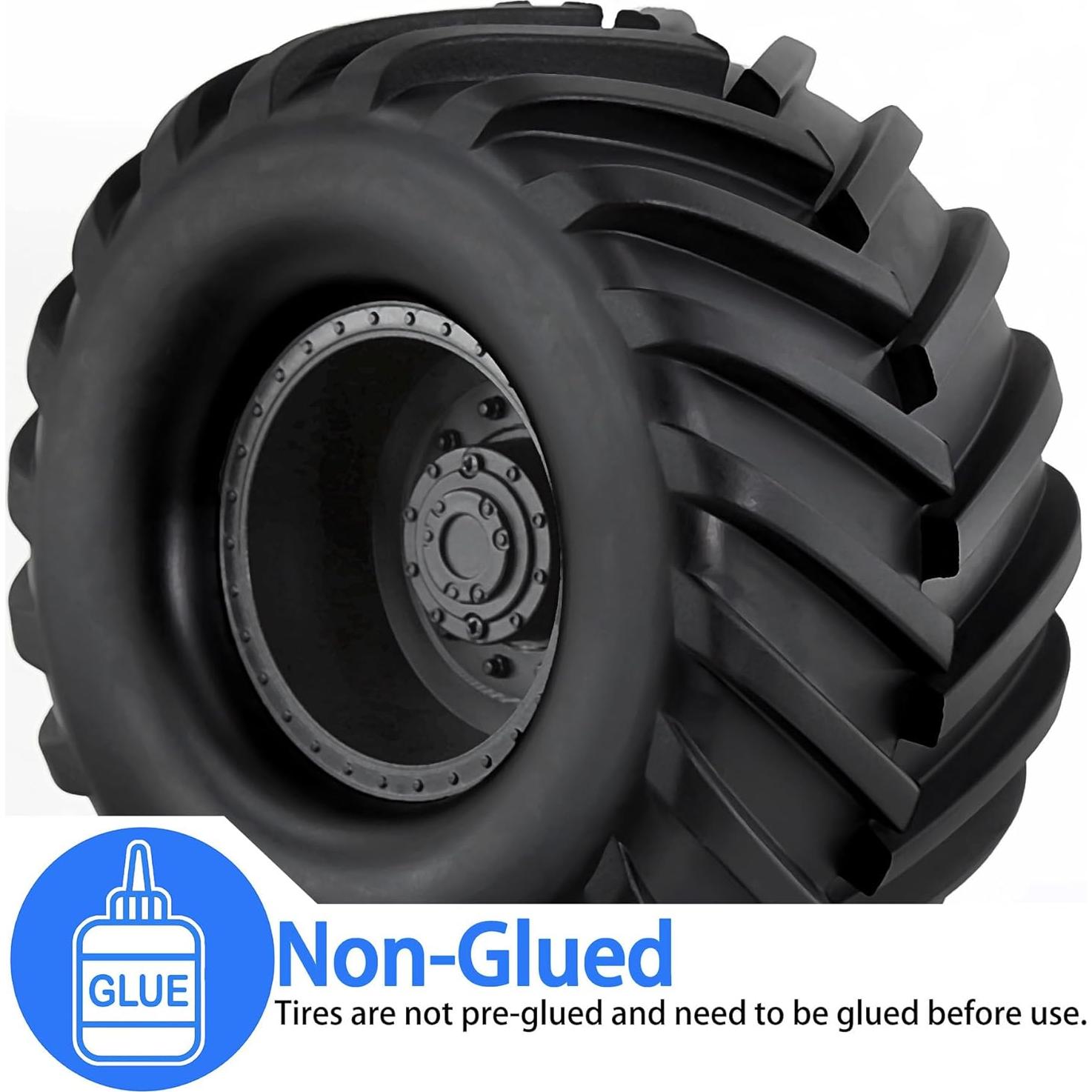 4 Neumáticos RC 1:10 STMU Caucho Todo Terreno 12mm Hex