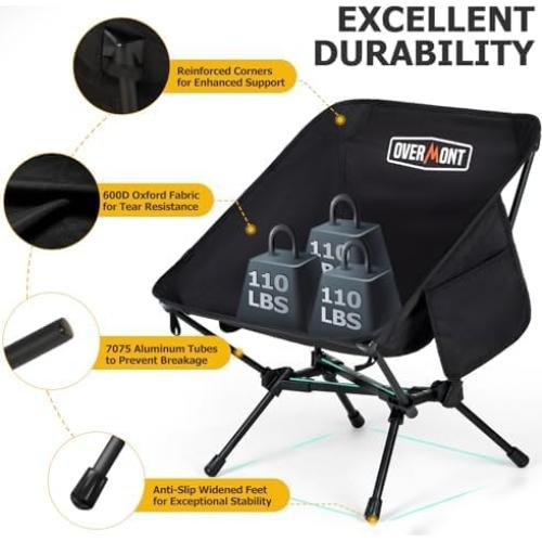 Silla de Camping Plegable Overmont OM-LMC-1 - Ultraligera