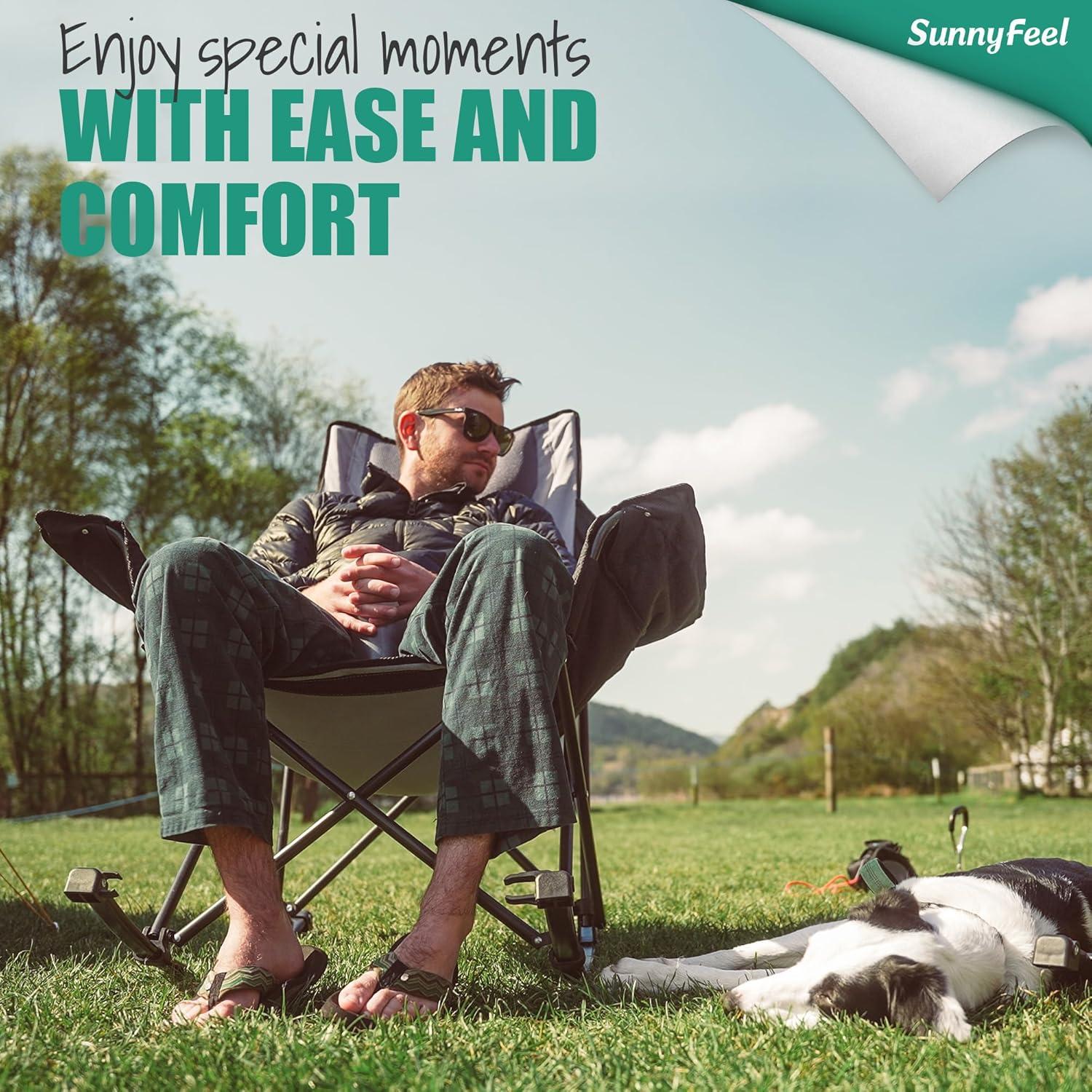 Silla de Camping Calentada SunnyFeel AC2026 Gris 227 KG