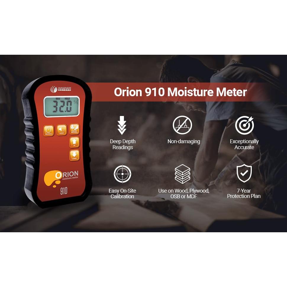 Medidor de Humedad de Madera Orion® 910 - Precisión y No Daño