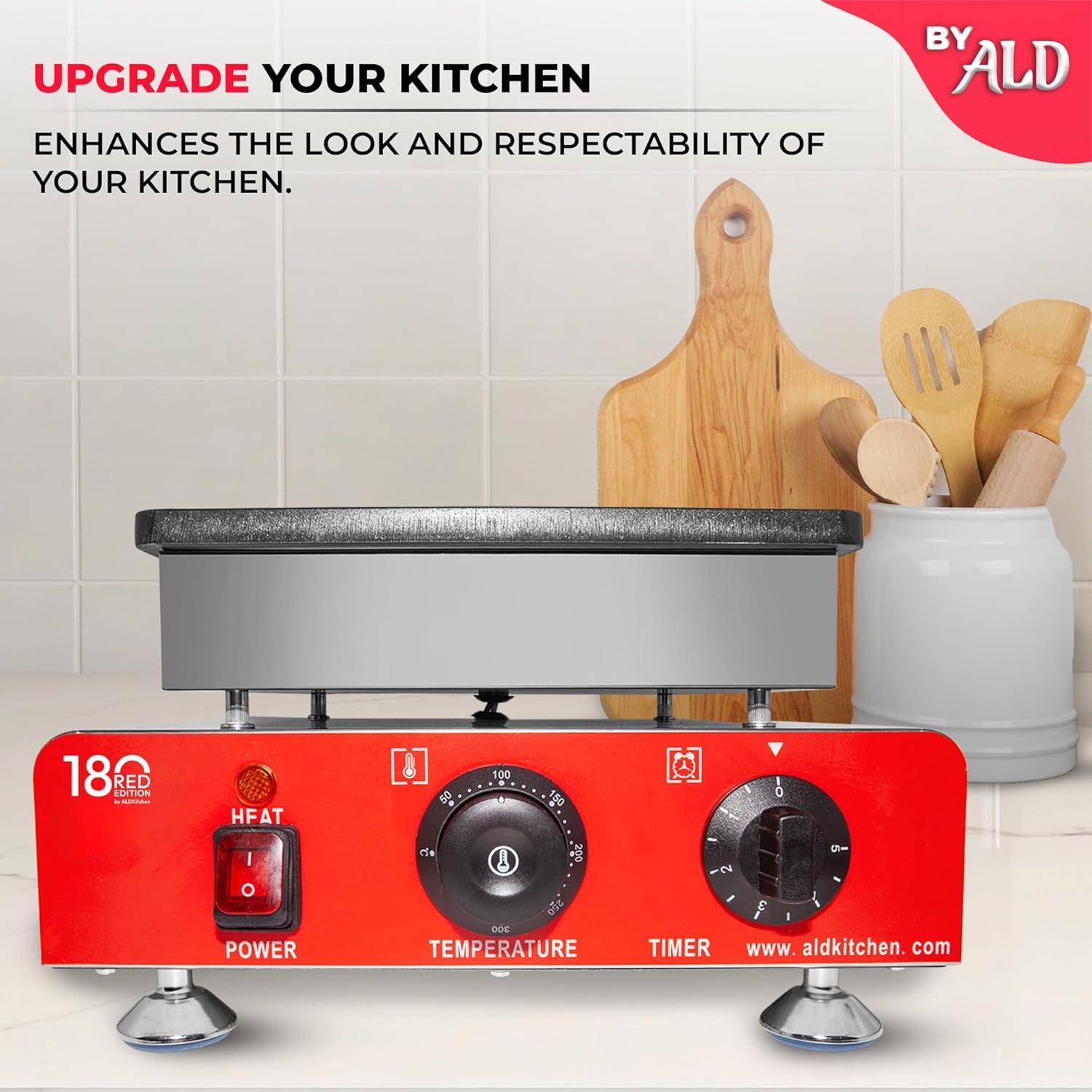 Hacedor de Poffertjes ALDKitchen 25 Pancakes Antiadherente 850W