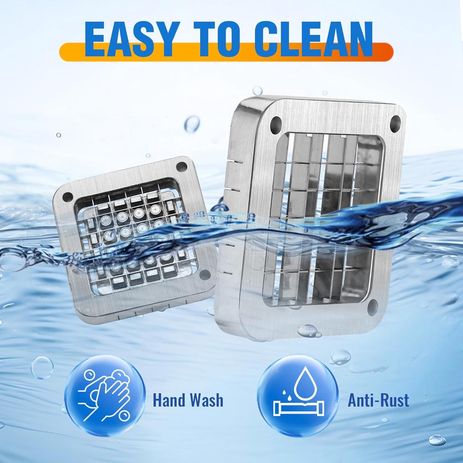 Cortador de Papas Fritas FSUON con Cuchillas de Acero Inoxidable