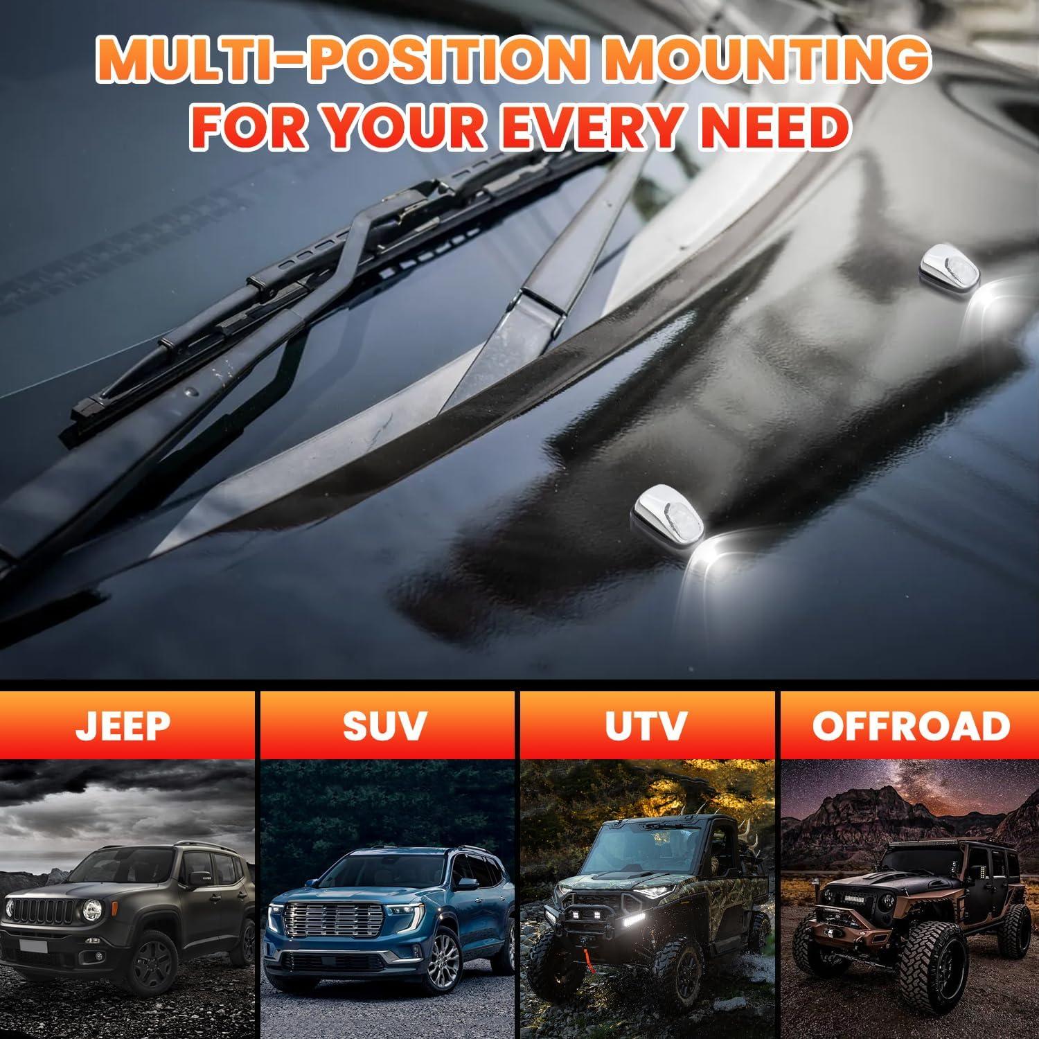 Luz LED de Limpiaparabrisas Zcargel 12V Universal Frontal