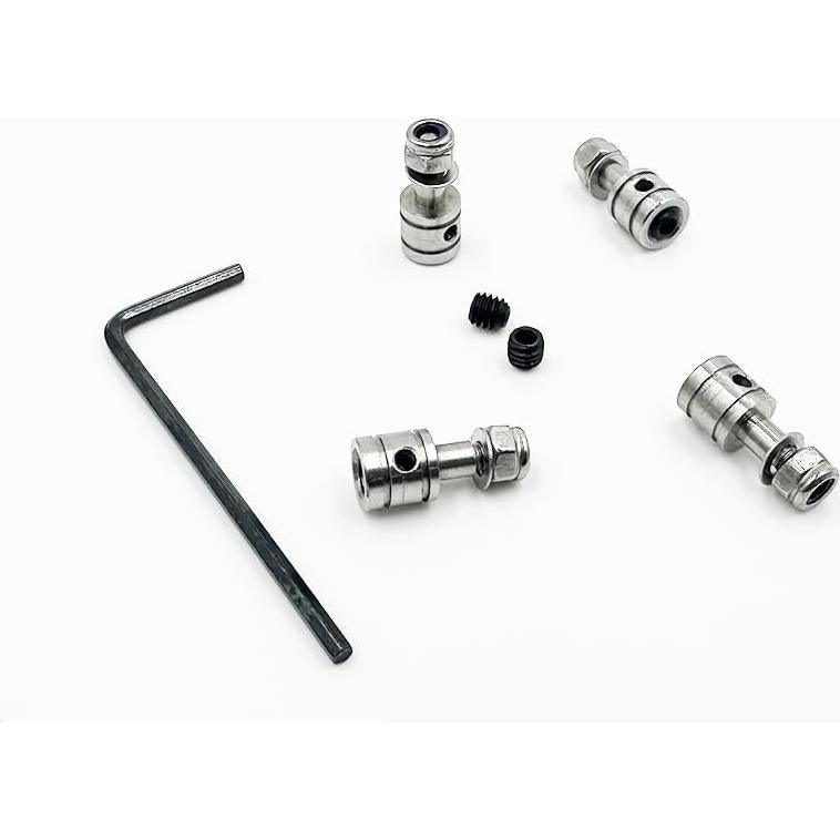 4 Conectores de Varilla de Empuje 2mm Acero Inoxidable URIMPAVIDO