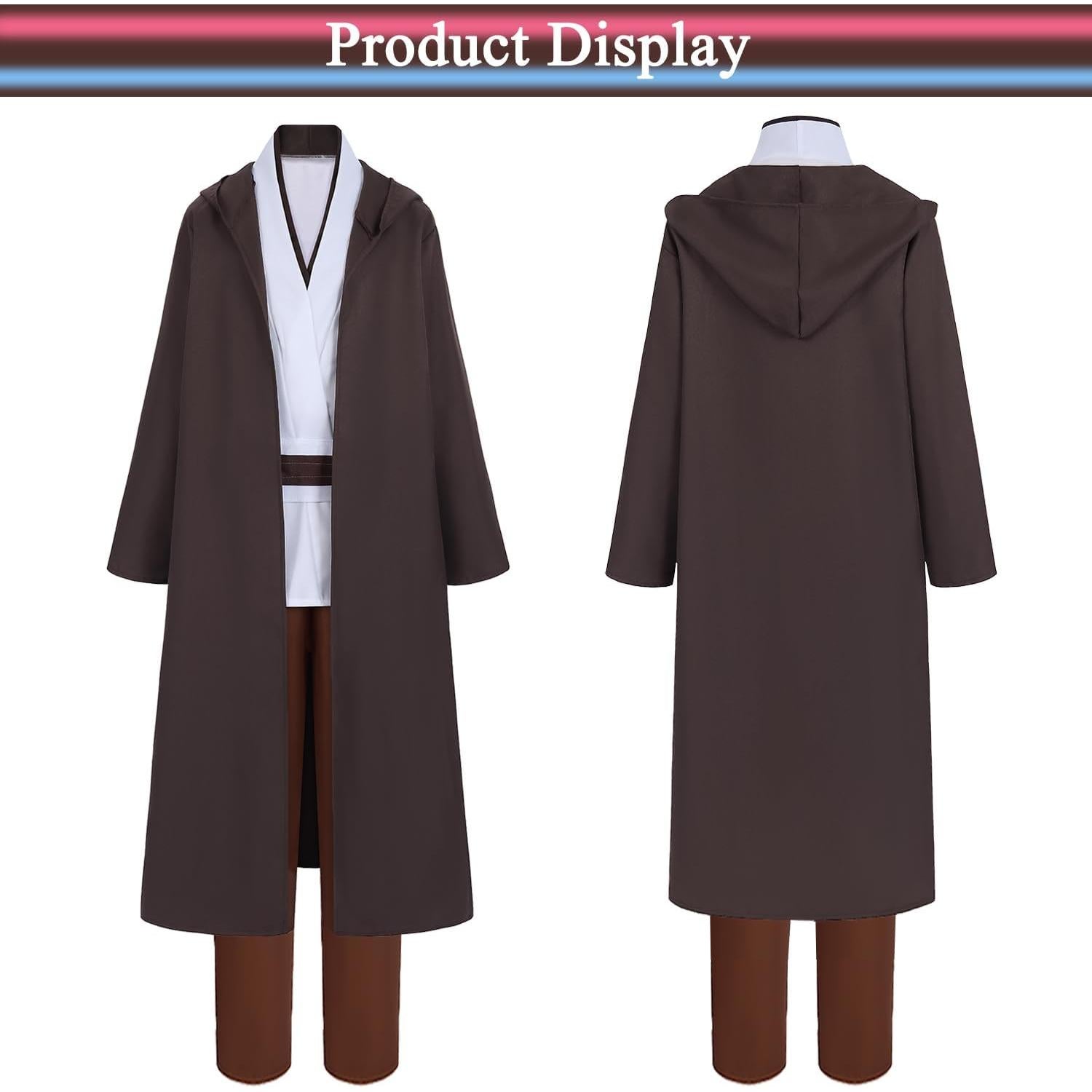 Disfraz de Jedi para Hombre con Sables de Luz y Túnica