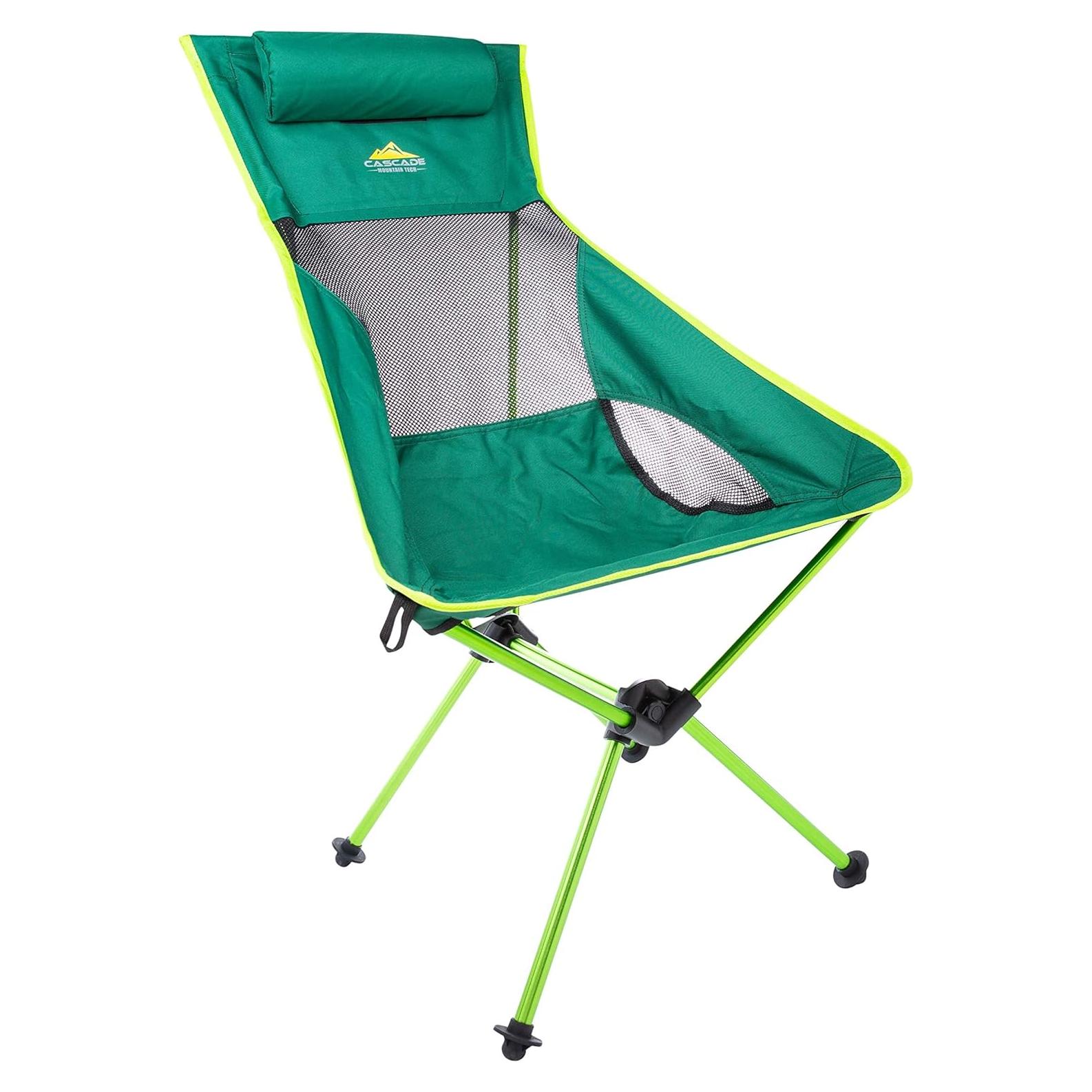 Silla de Campamento Ultraligera Cascade Mountain Tech Verde