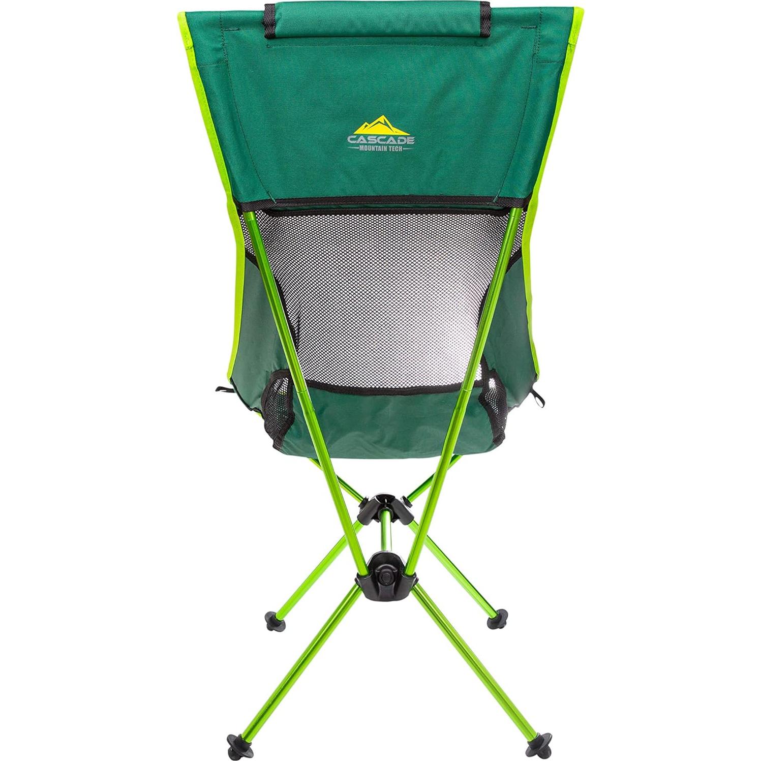 Silla de Campamento Ultraligera Cascade Mountain Tech Verde