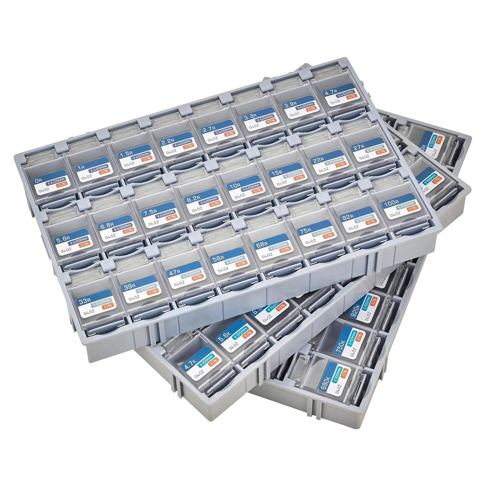 Kit de Resistores SMD Guanruixin EIA 0402 7200PCS 72 Valores