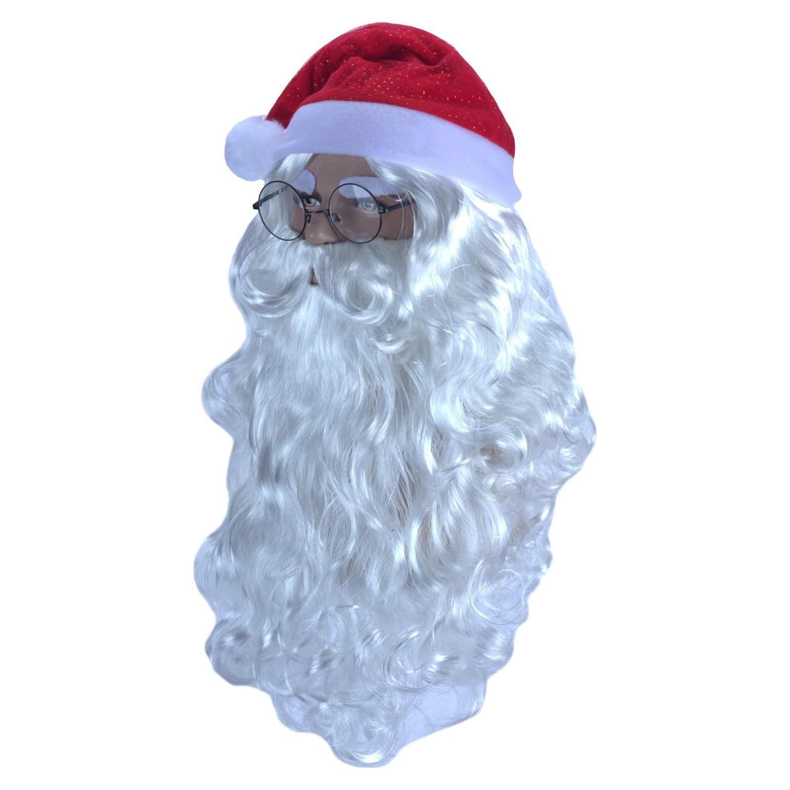 Conjunto de peluca y accesorios de Santa Claus Angelaicos
