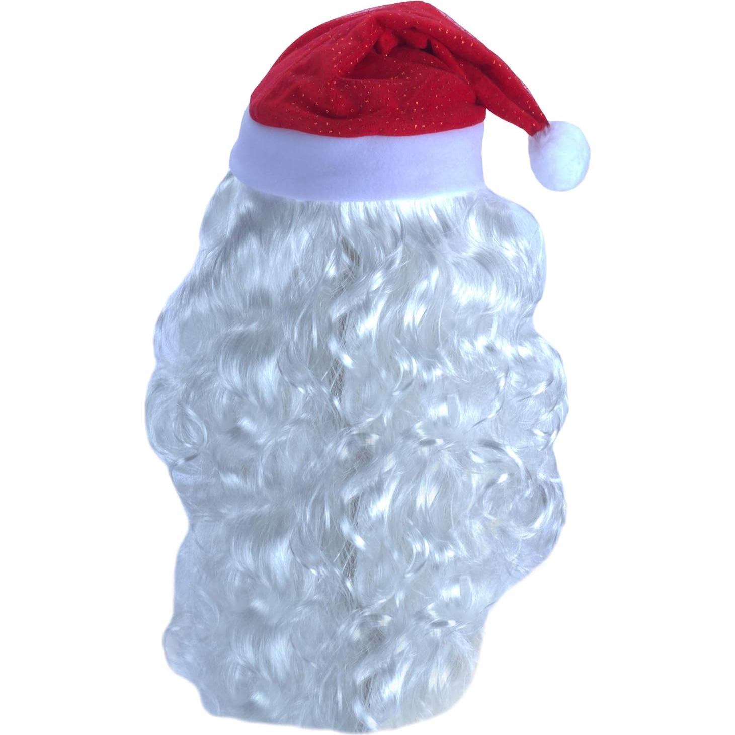 Conjunto de peluca y accesorios de Santa Claus Angelaicos