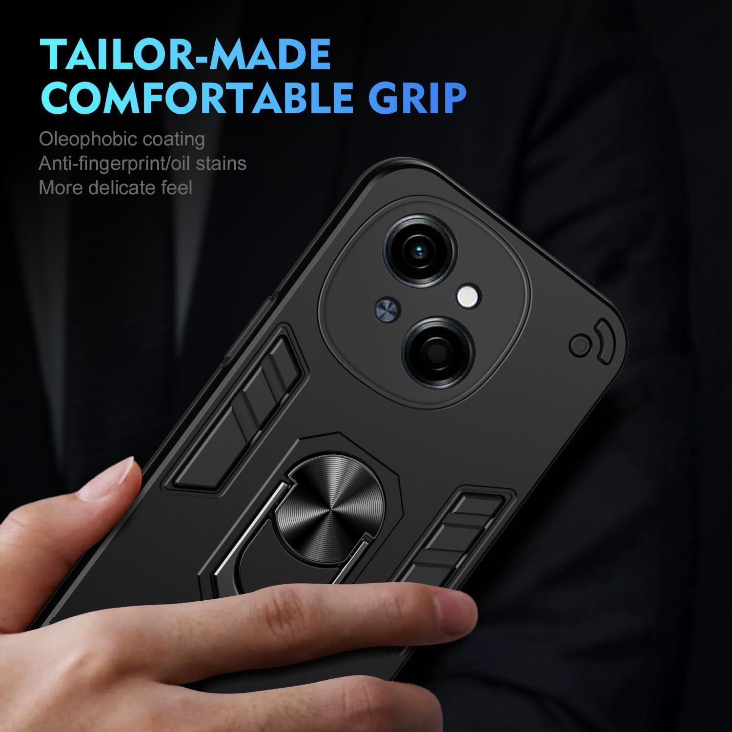 Funda Magnética Pzwoxukhov para Tecno Spark Go 1 - Negro