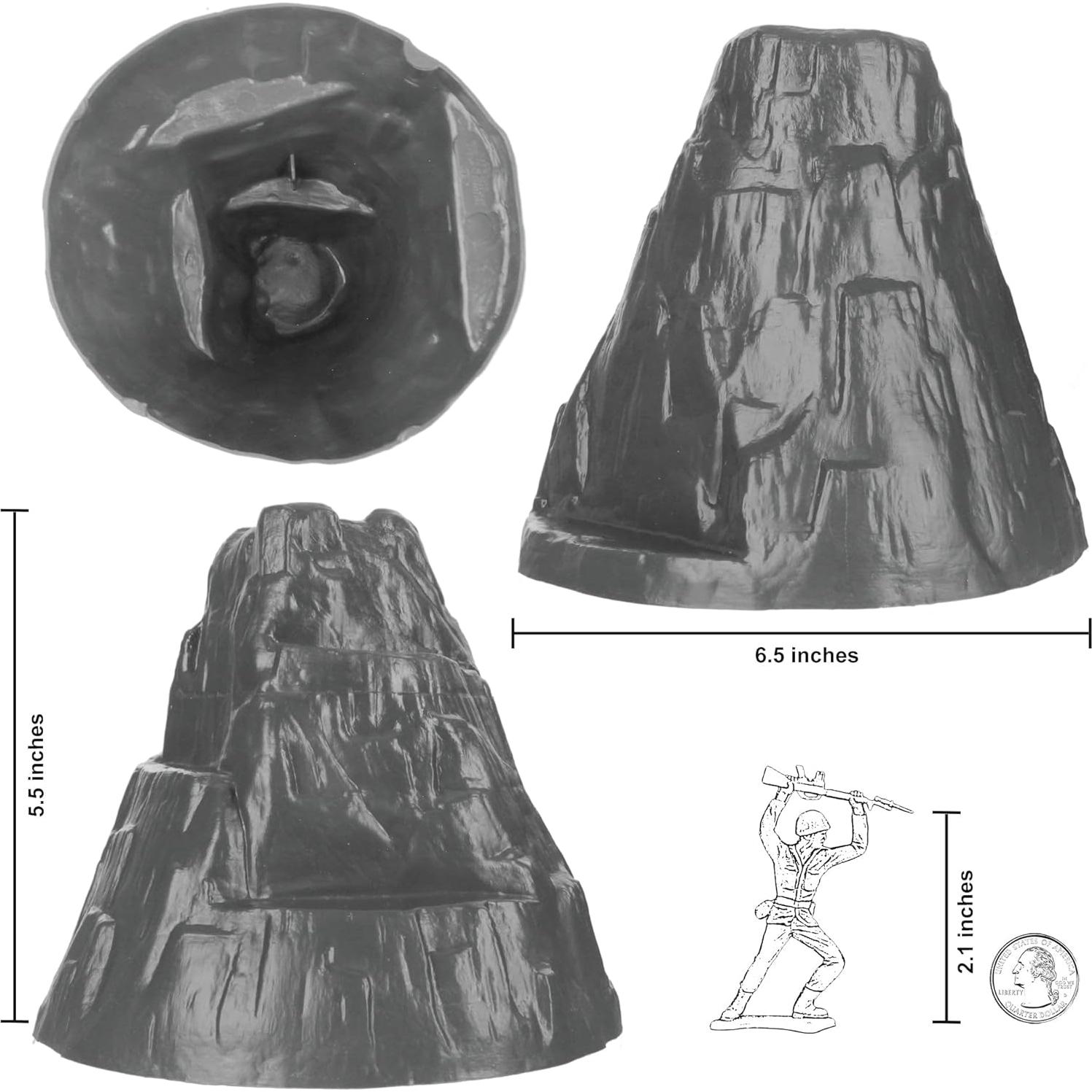 Cubo de Soldados TimMee Verde OD y Tan 54 piezas