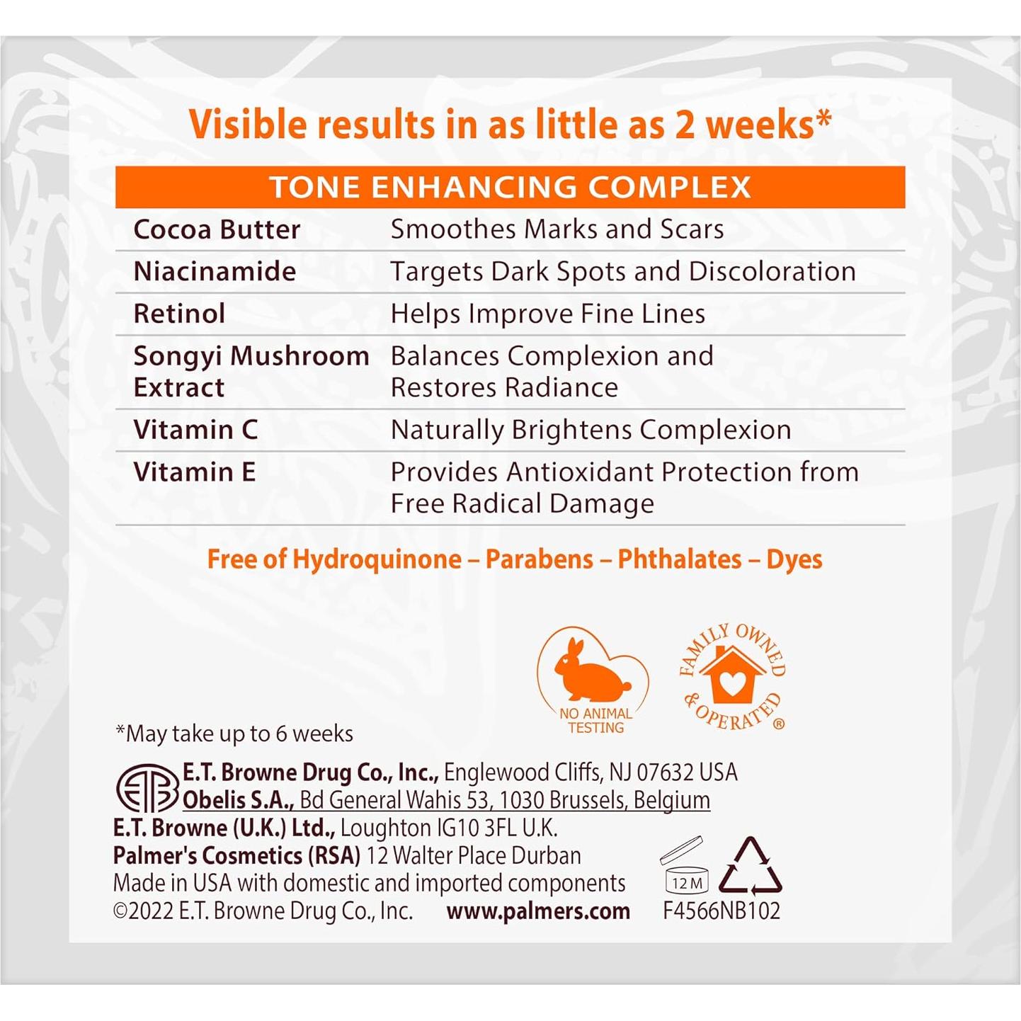 Crema Desvanecedora Palmer's Eventone 76.54 g Anti-manchas