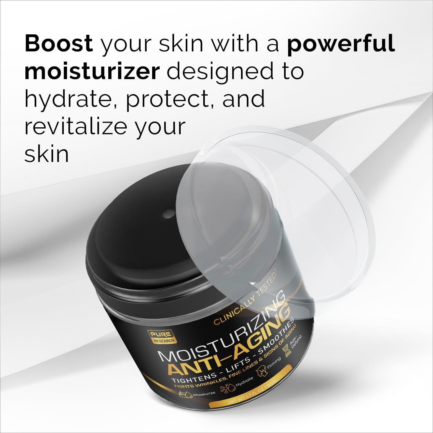 Crema Hidratante Facial para Hombres Pure Research 48g