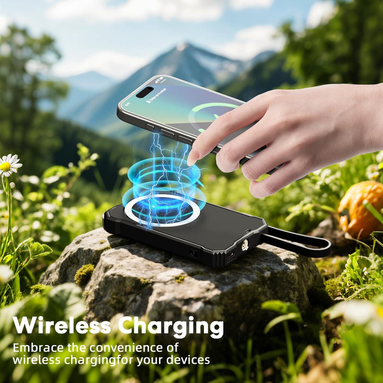 Banco de Energía Solar 5000mAh SOLUPUP Carga Rápida IPX5