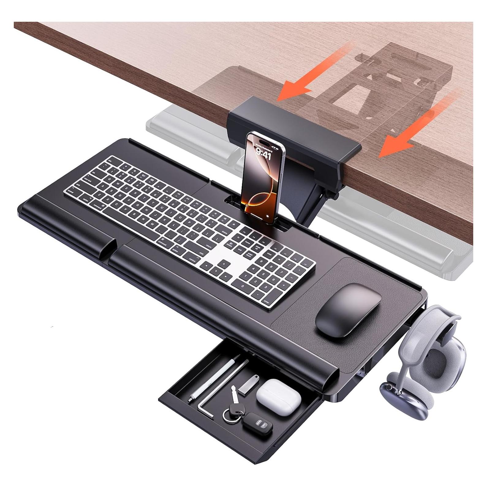Bandeja de Teclado Ergonómica Klearlook 62 cm Ajustable