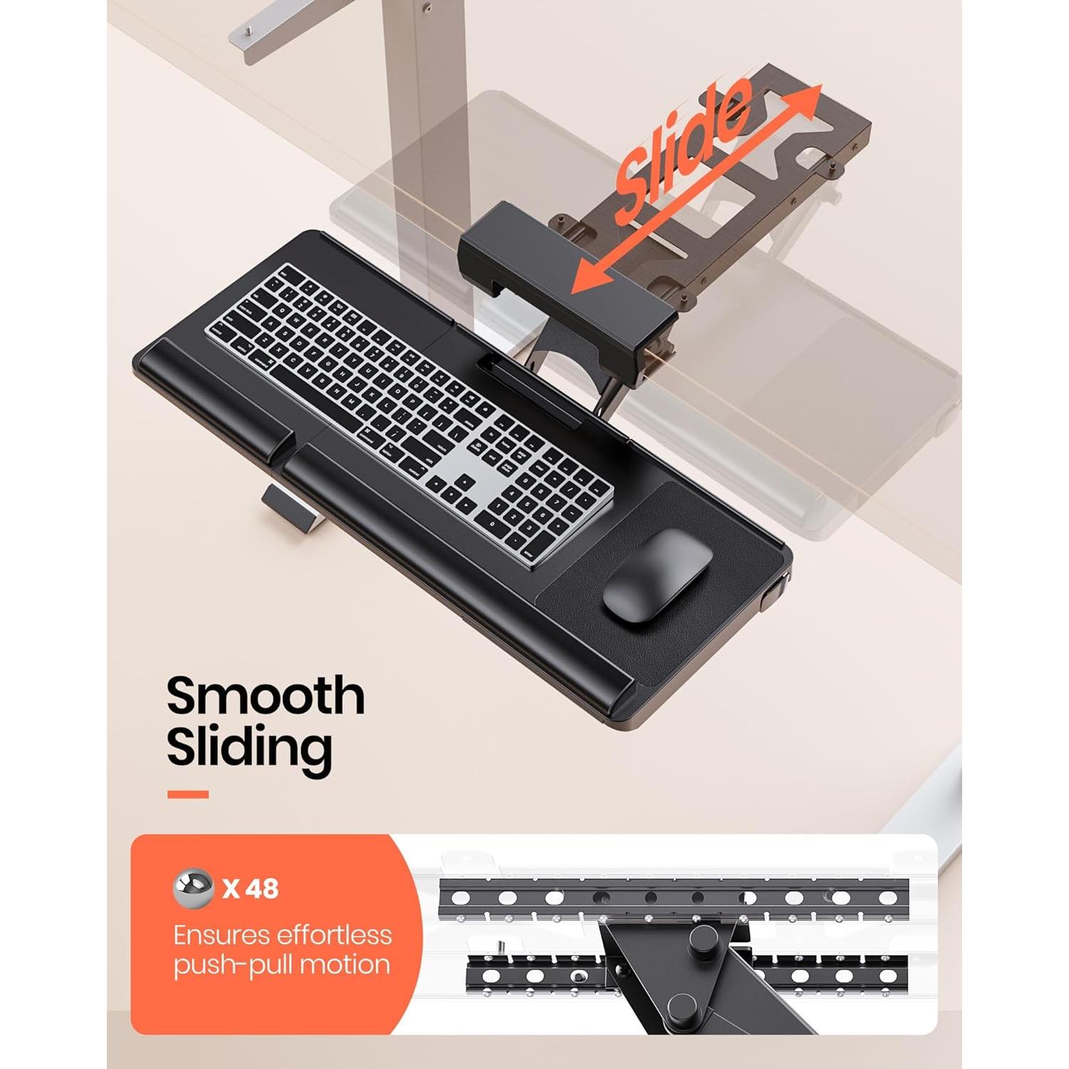 Bandeja de Teclado Ergonómica Klearlook 62 cm Ajustable