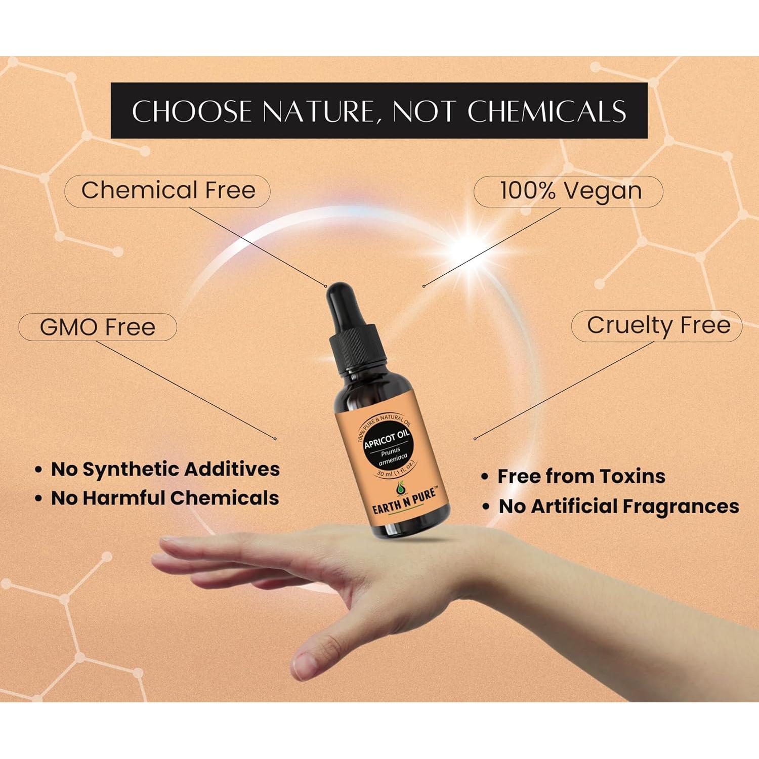 Aceite de Albaricoque Earth N Pure 15 ml Prensado en Frío