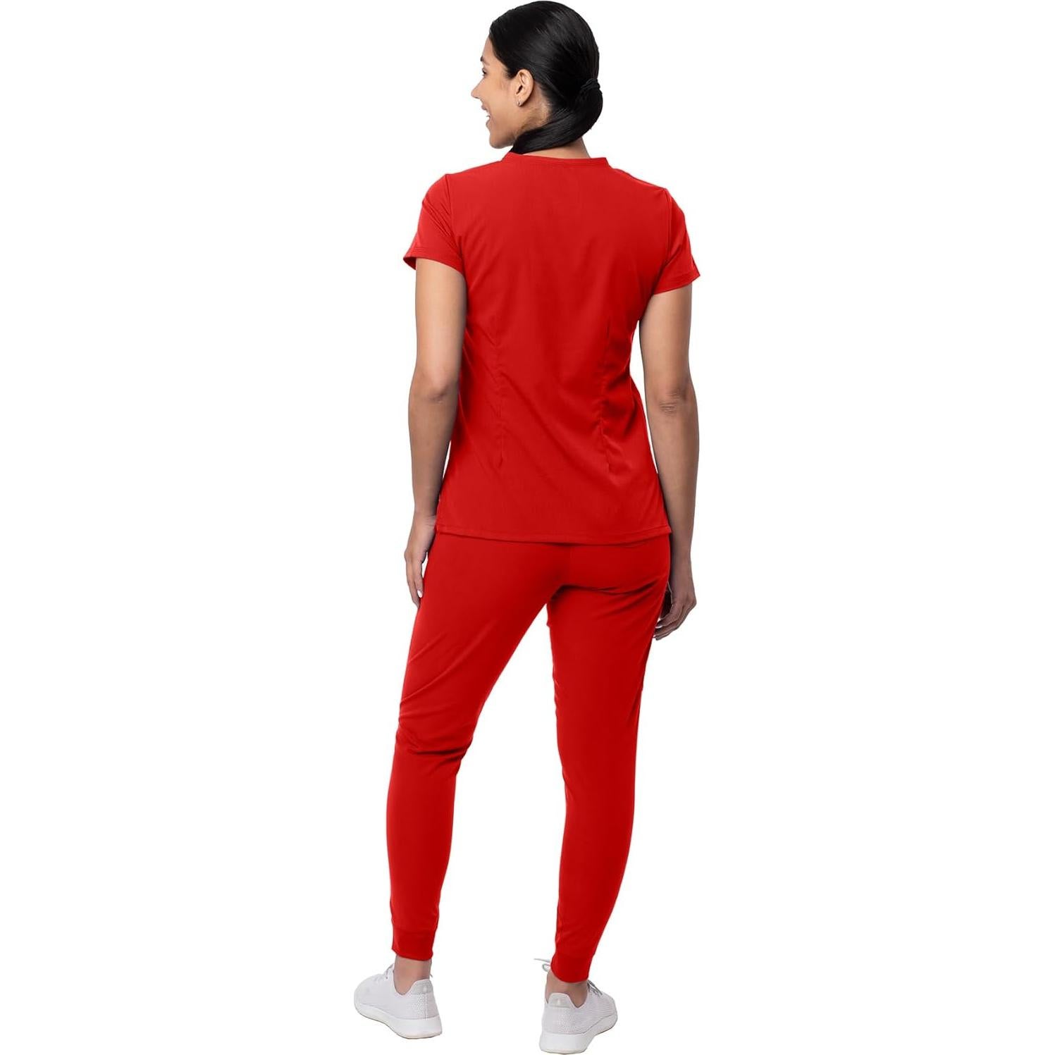 Conjunto de Scrubs Adar Pro Movement Mujeres - Top V y Pantalones Jogger