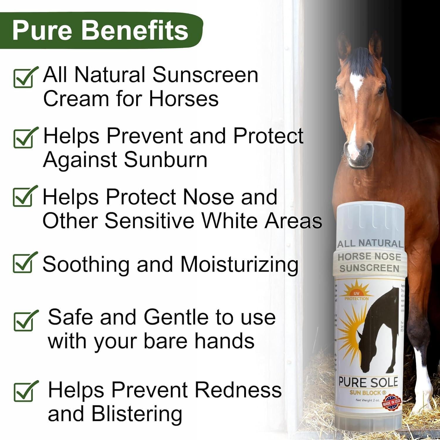 Protector Solar Natural para Caballos Pure Sole 56.7 g