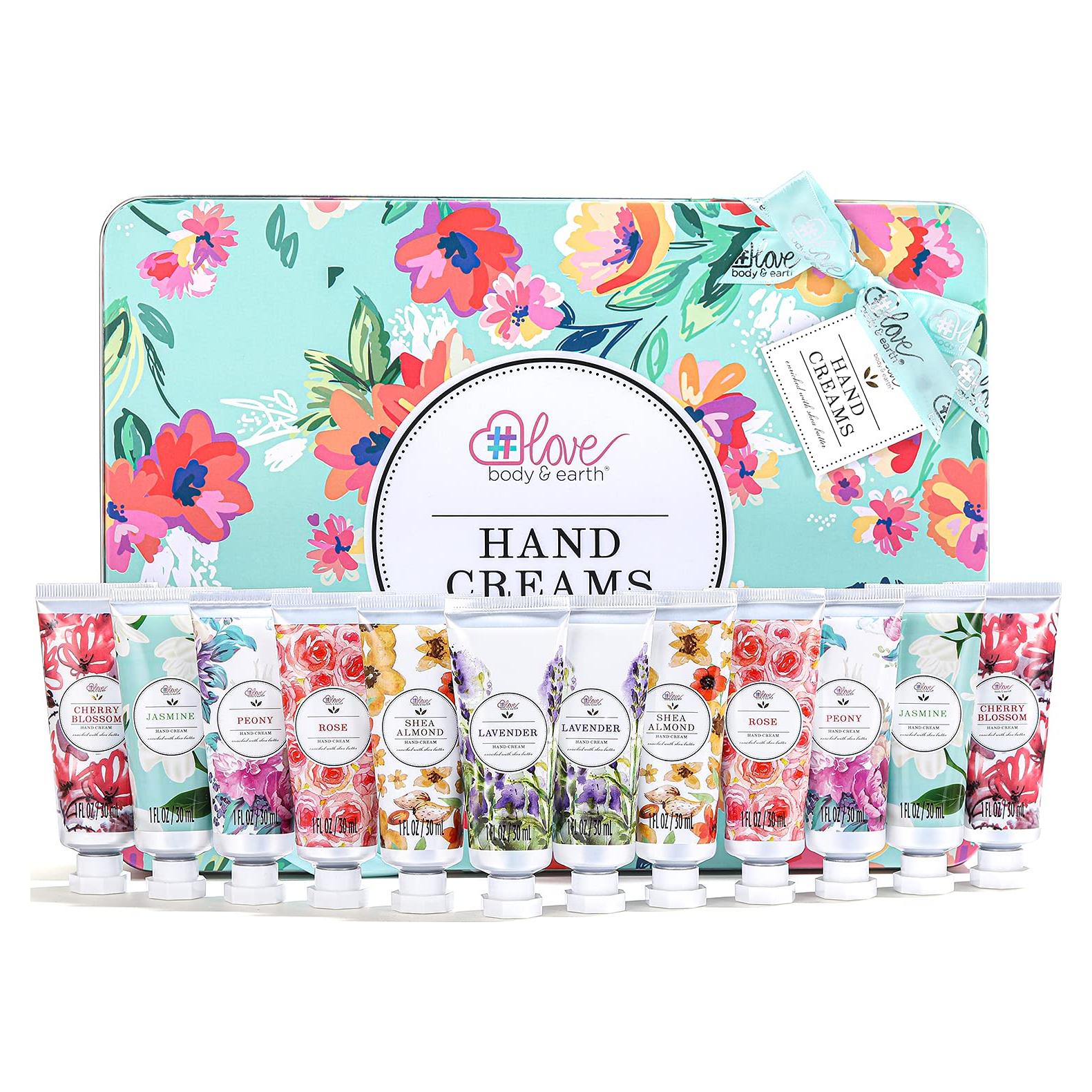 Set de Crema de Manos Body & Earth 12 Piezas Manteca de Karité