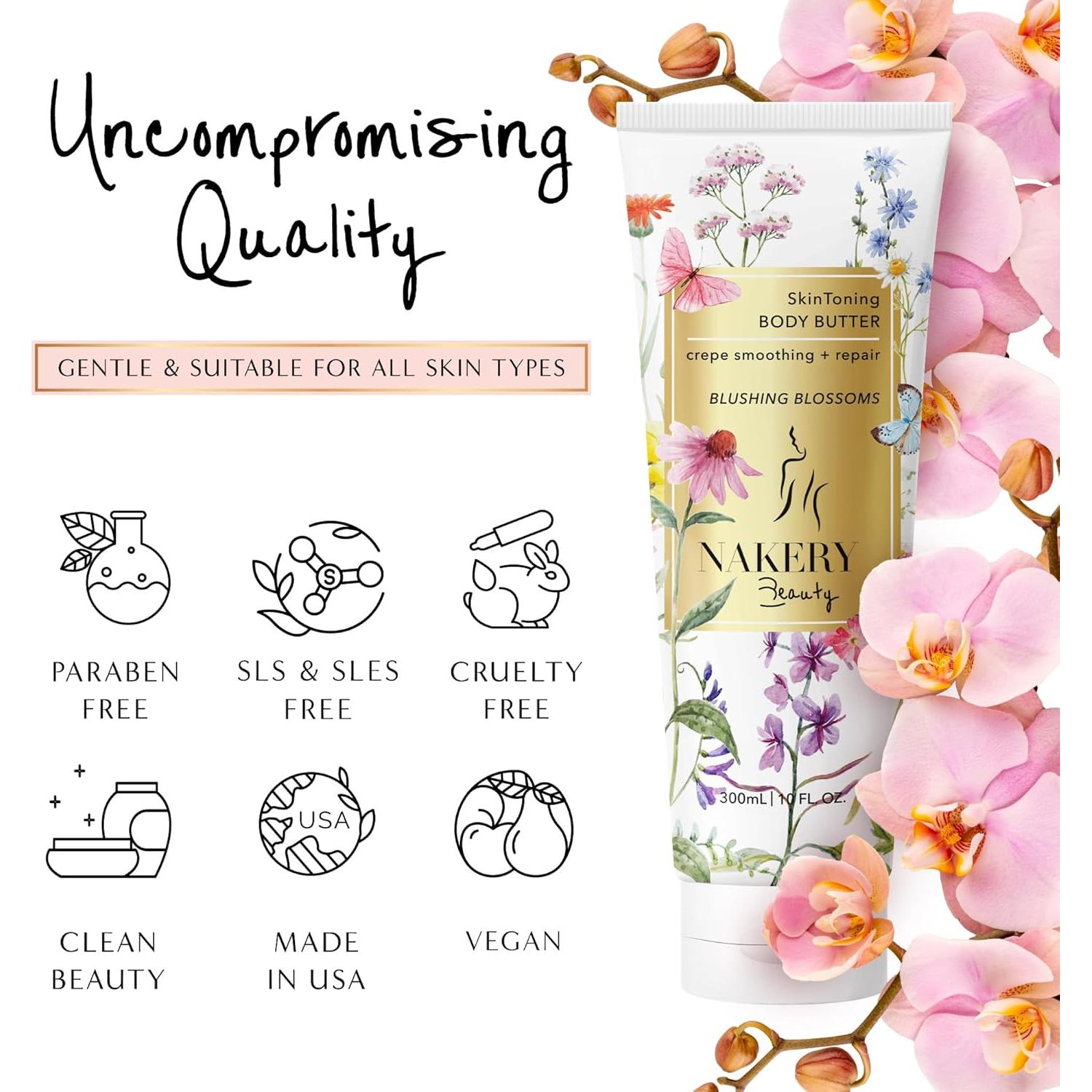 Manteca Corporal Nakery Anti Envejecimiento 300ml - Crema Hidratante y Reafirmante