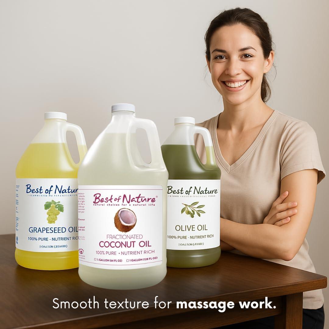 Aceite de Masaje 100% Puro Semilla de Uva Lo Mejor de la Naturaleza 226g