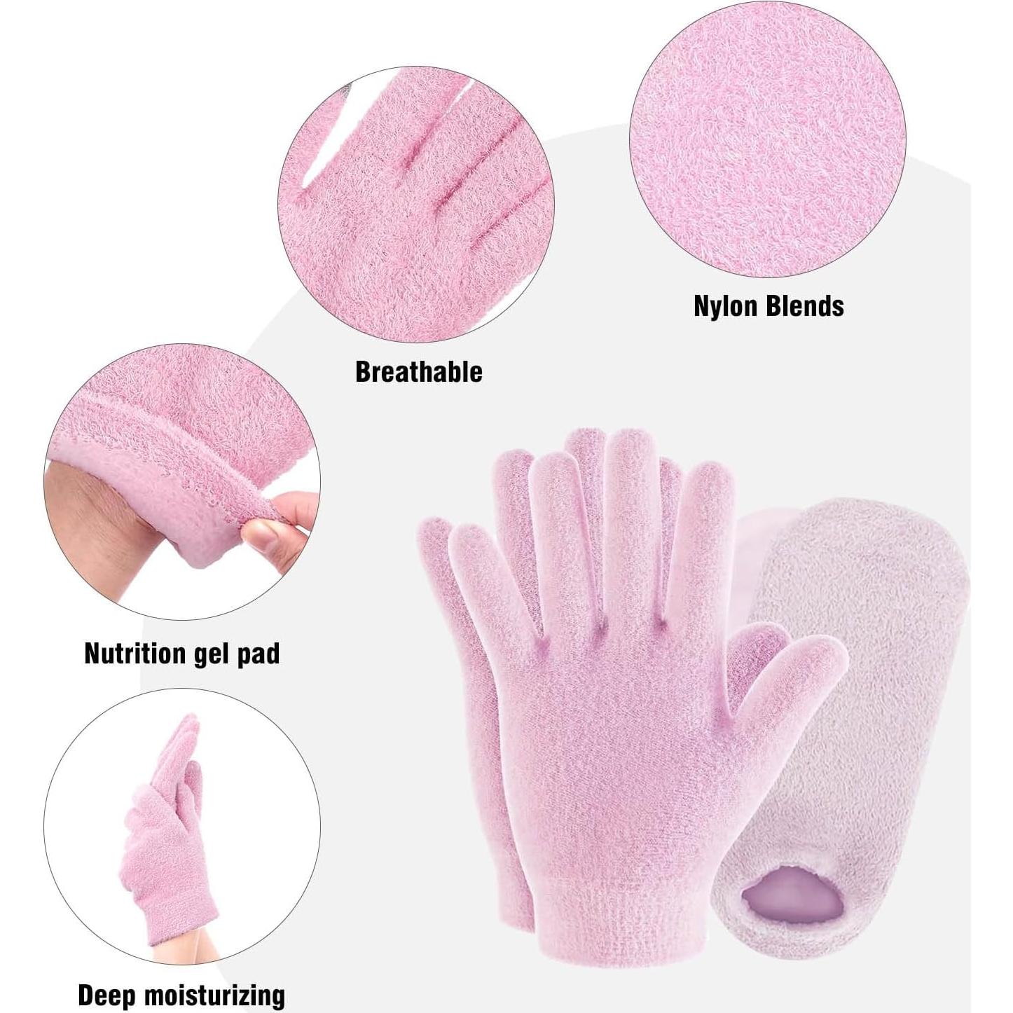 Juego de Calcetines y Guantes Hidratantes HATINXIA Rosa