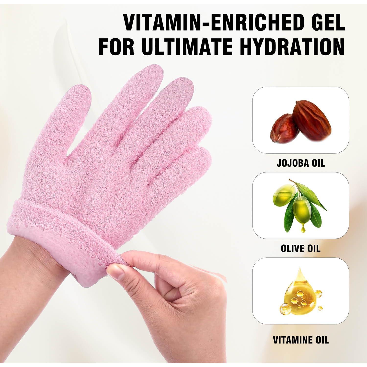 Juego de Calcetines y Guantes Hidratantes HATINXIA Rosa