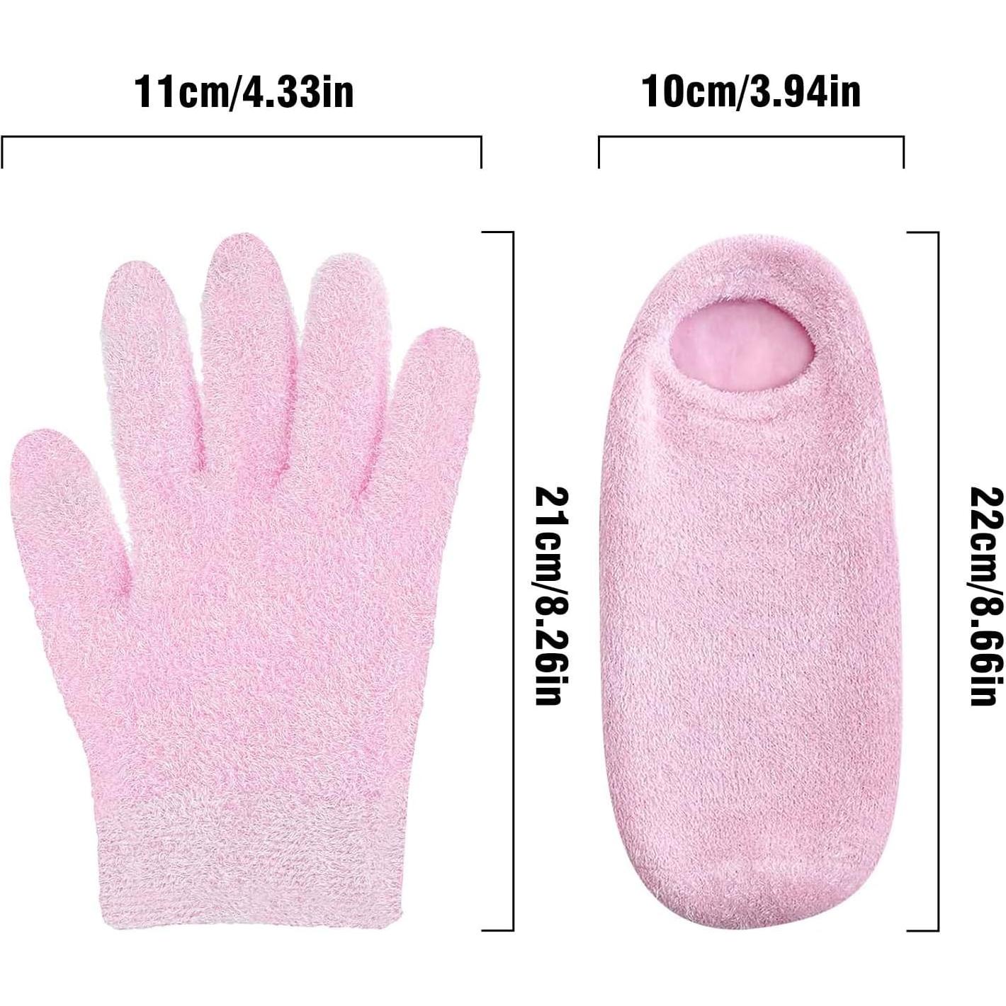 Juego de Calcetines y Guantes Hidratantes HATINXIA Rosa