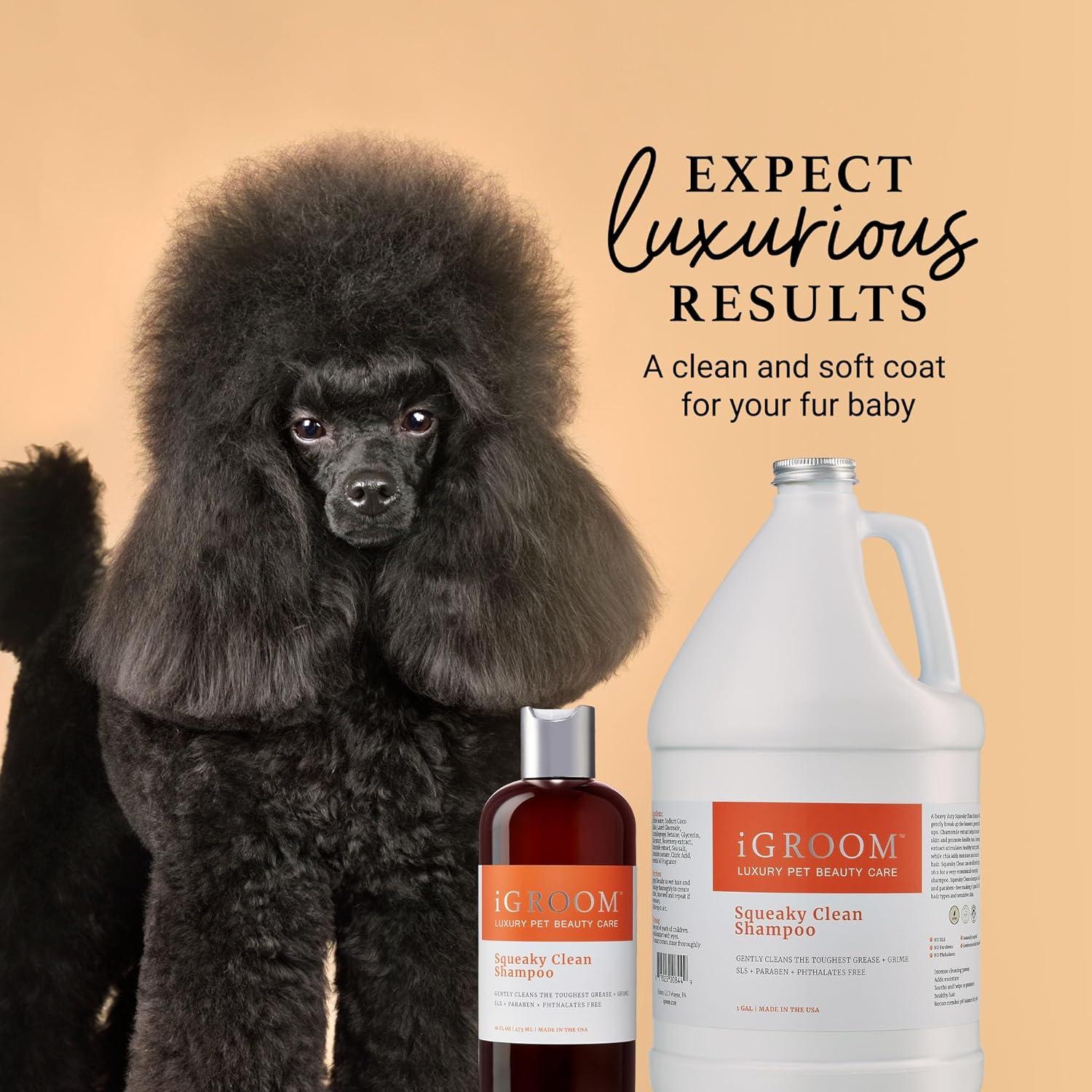 Champú para Perros iGroom Squeaky Clean 3.785 L - Cuidado de Belleza