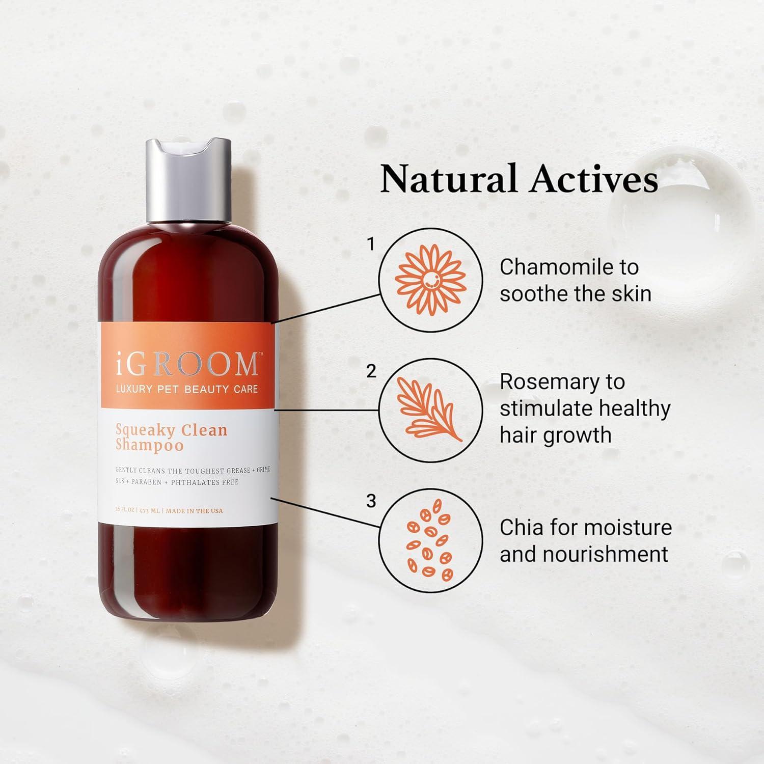 Champú para Perros iGroom Squeaky Clean 3.785 L - Cuidado de Belleza