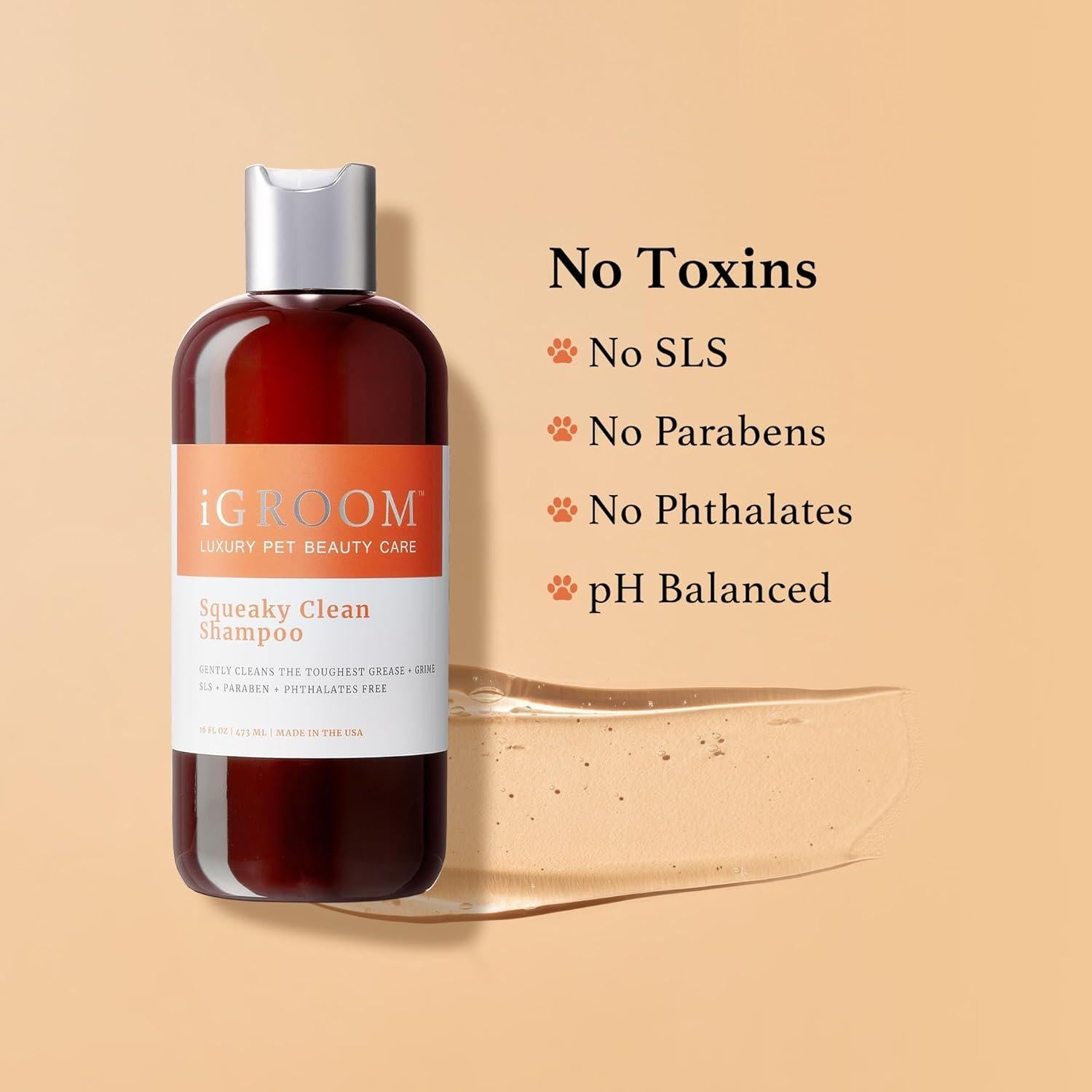 Champú para Perros iGroom Squeaky Clean 3.785 L - Cuidado de Belleza