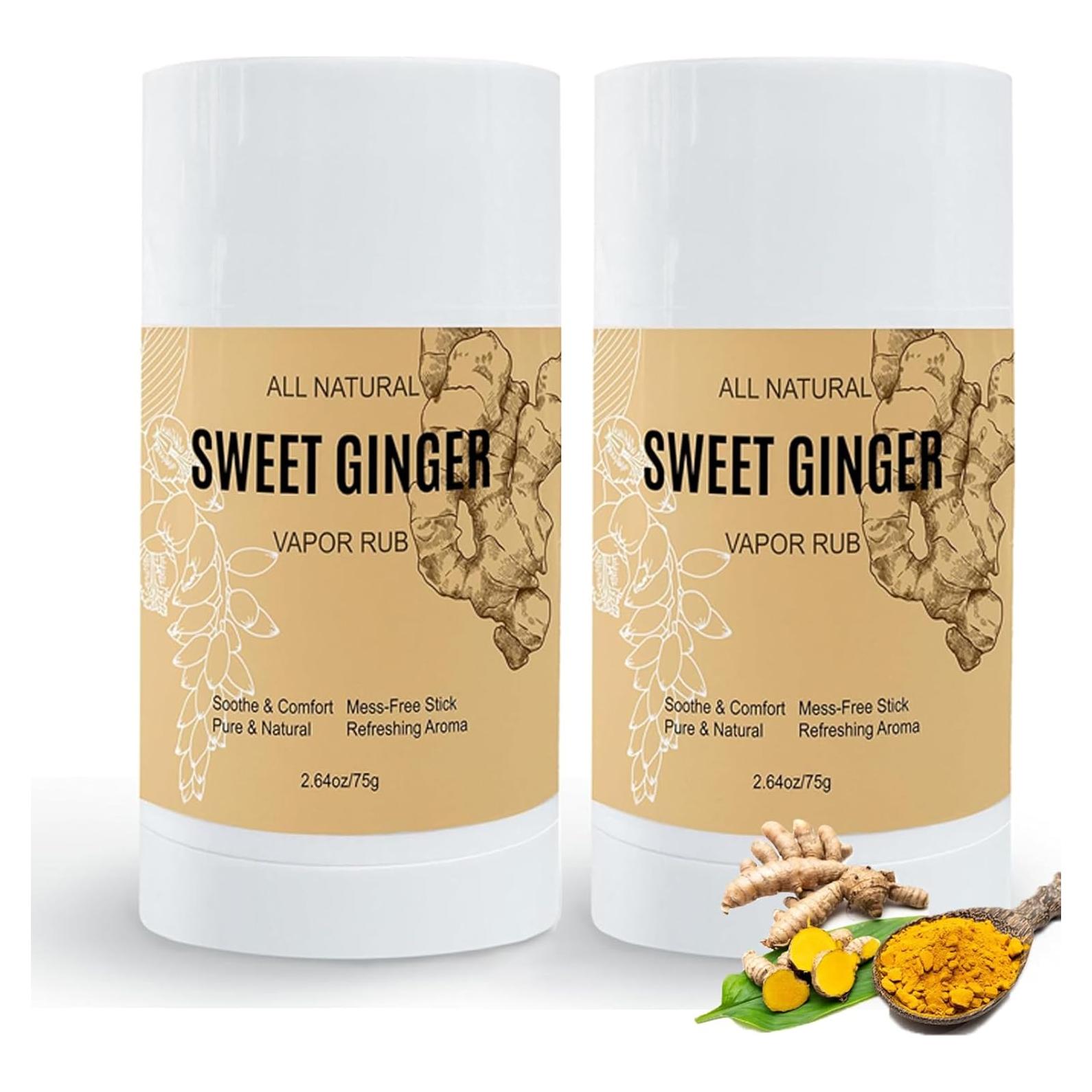 Bálsamo de Vapor Natural FITactic - Jengibre y Menta 2pcs