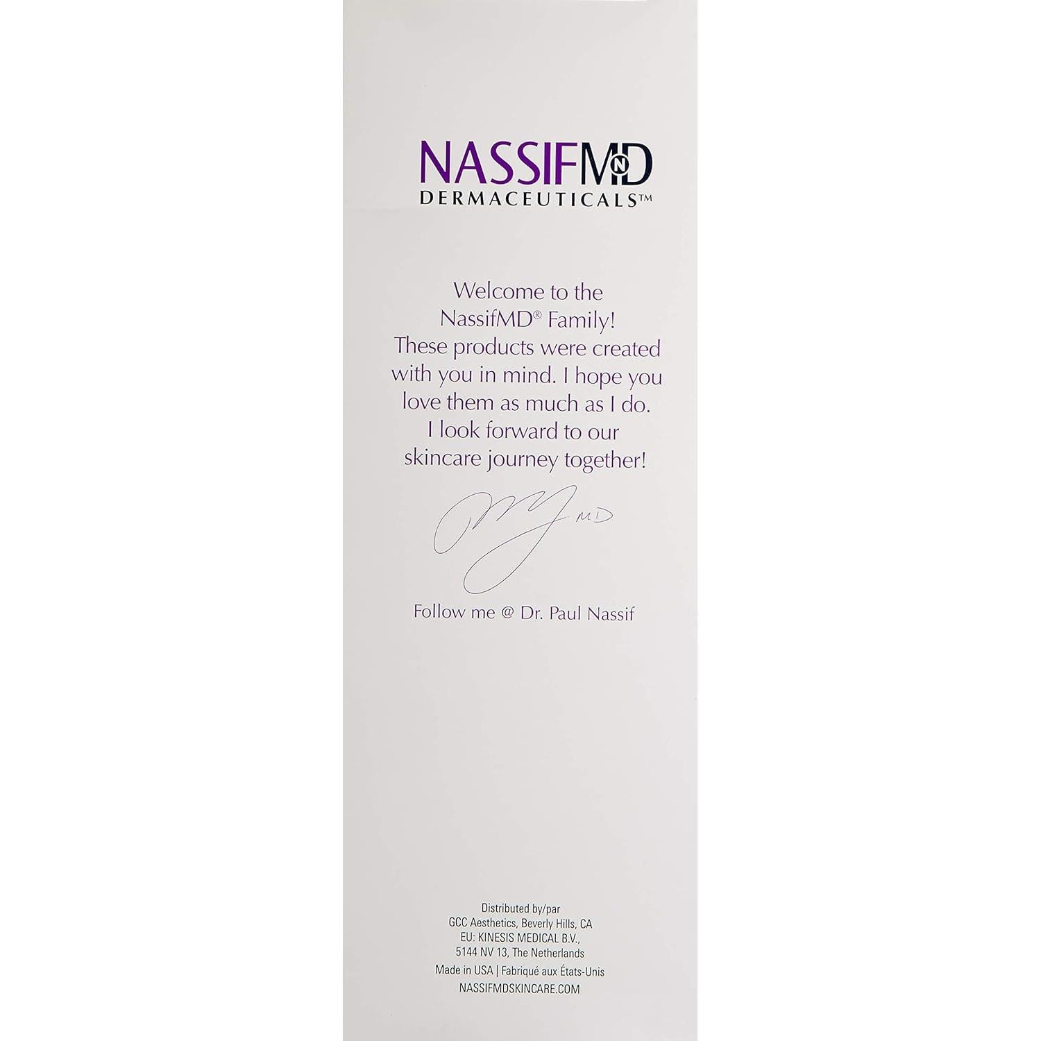 Limpiador Facial Hidratante NassifMD 177 ml con Matcha