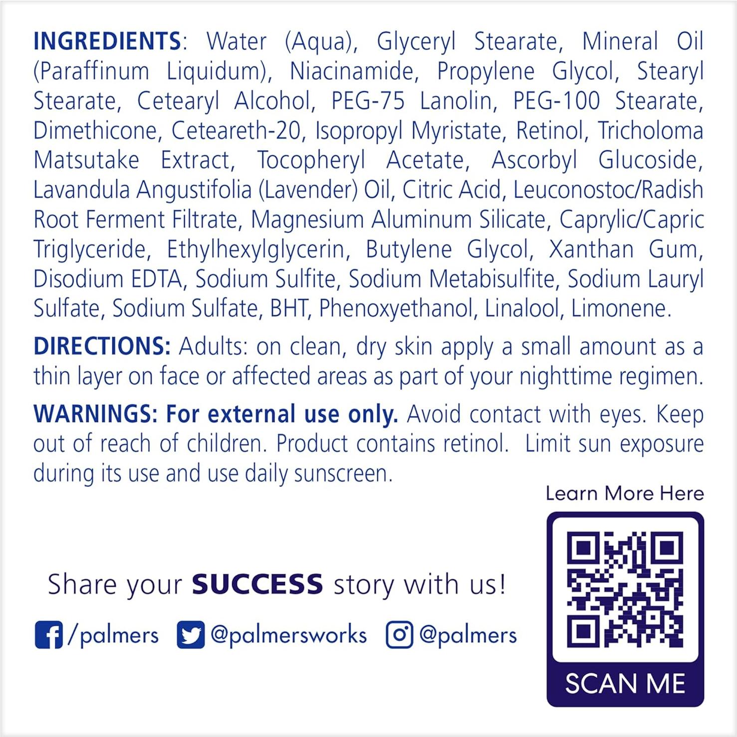 Crema de Noche Anti-Manchas Palmer's Skin Success 76.5g