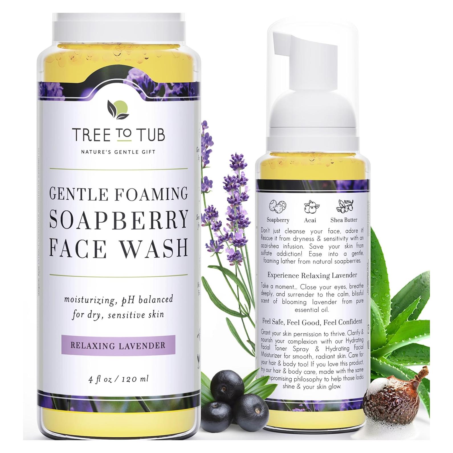 Limpiador Facial Tree to Tub 113ml - Hidratante Piel Sensible Lavanda