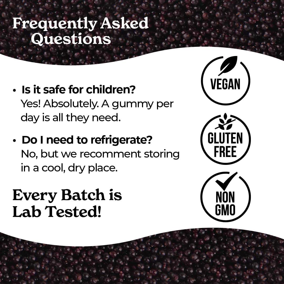 Gomitas de Saúco Orgánicas Norm's Farms - Inmunidad Diaria 60 Unidades