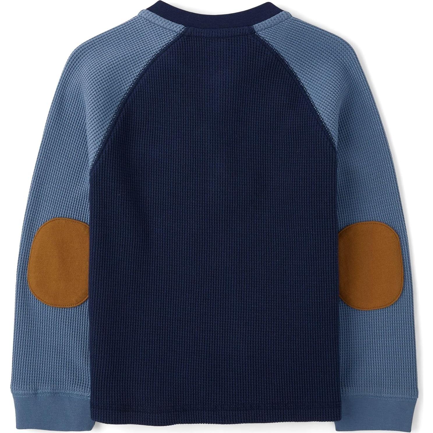 Camisa Henley Térmica Manga Larga Niños Gymboree 2T Azul