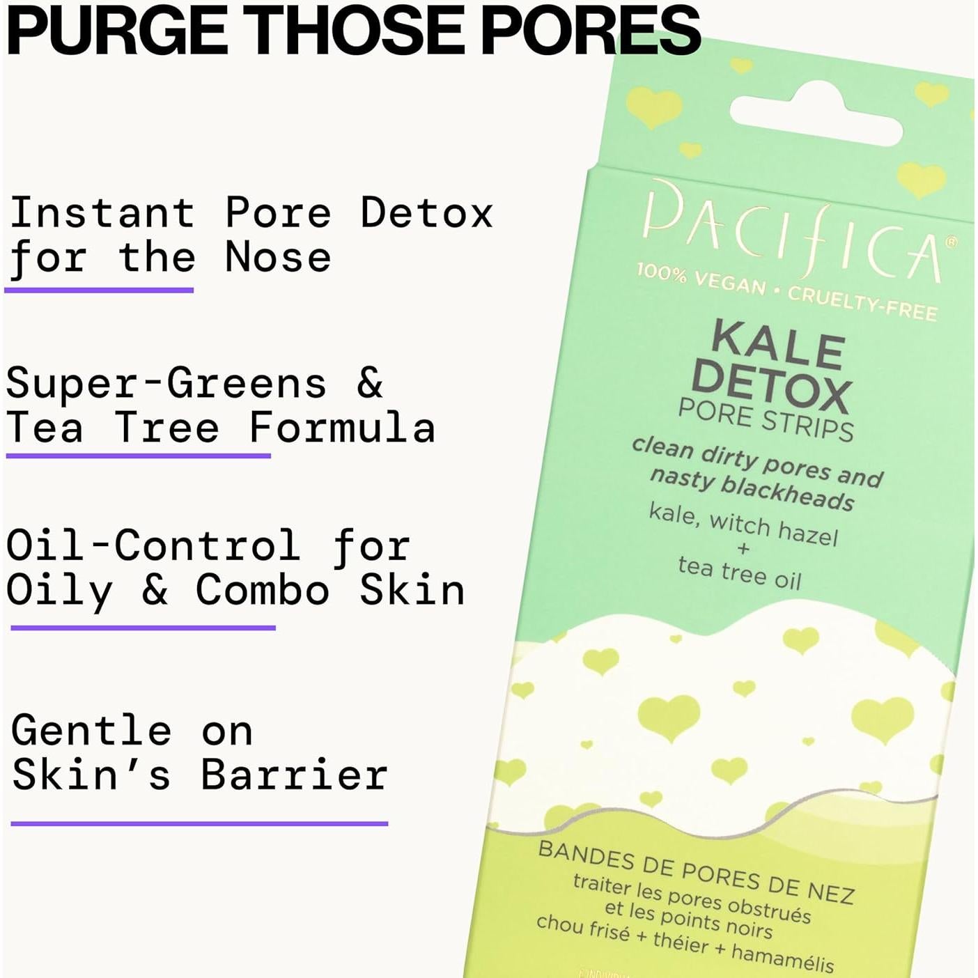 Tiras Detox para Puntos Negros Pacifica - 6 Unidades