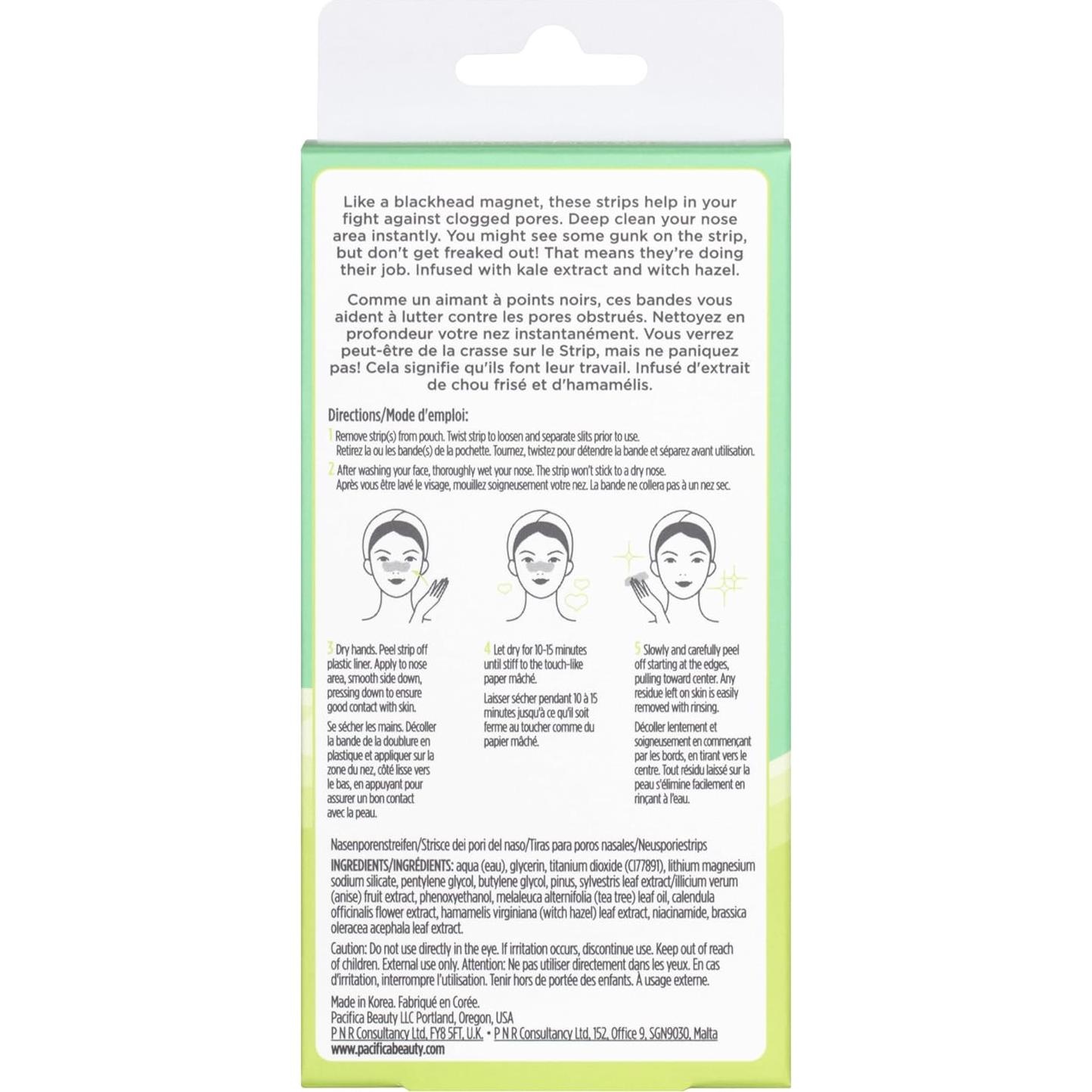 Tiras Detox para Puntos Negros Pacifica - 6 Unidades