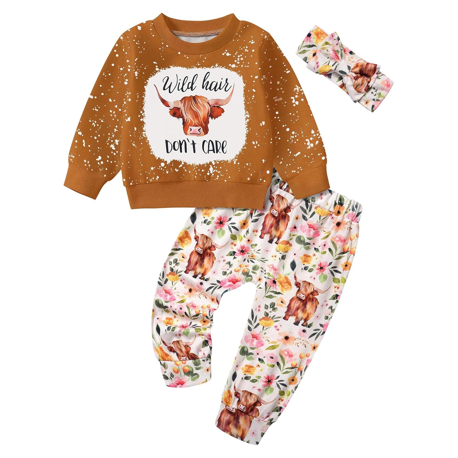 Conjunto de Sudadera y Pantalones para Niña ADIFUN 6-12 Meses