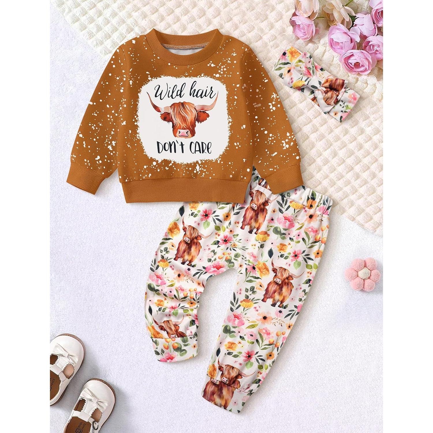 Conjunto de Sudadera y Pantalones para Niña ADIFUN 6-12 Meses