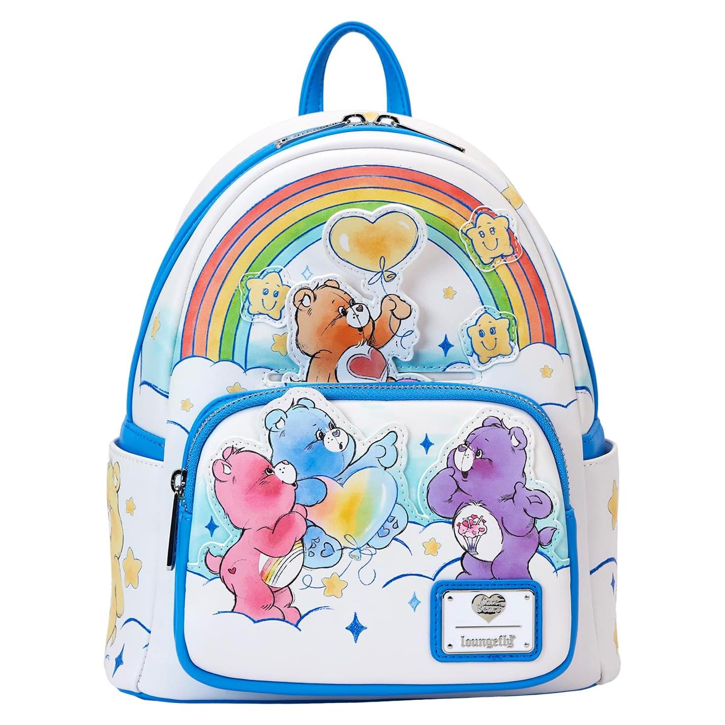 Mochila Mini Arcoíris Loungefly Care Bears 22.86x11.43x26.67cm