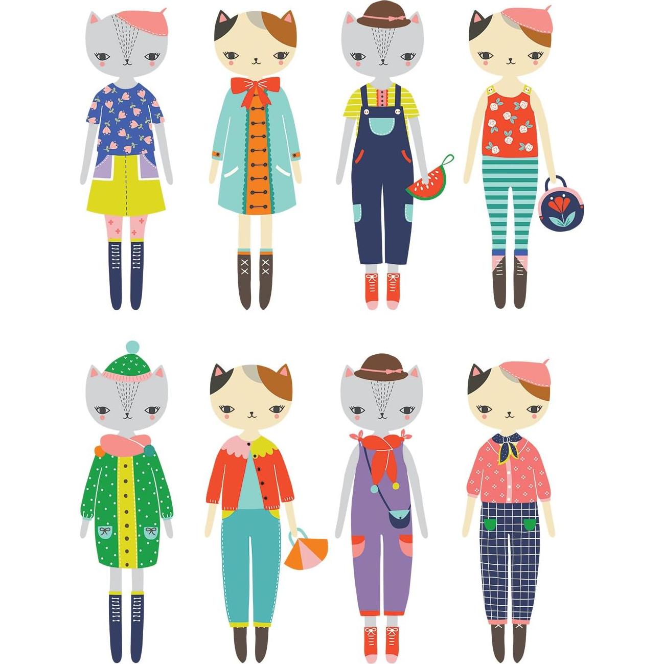 Set de Juego Magnético de Moda de Gato Mudpuppy 22.23 cm