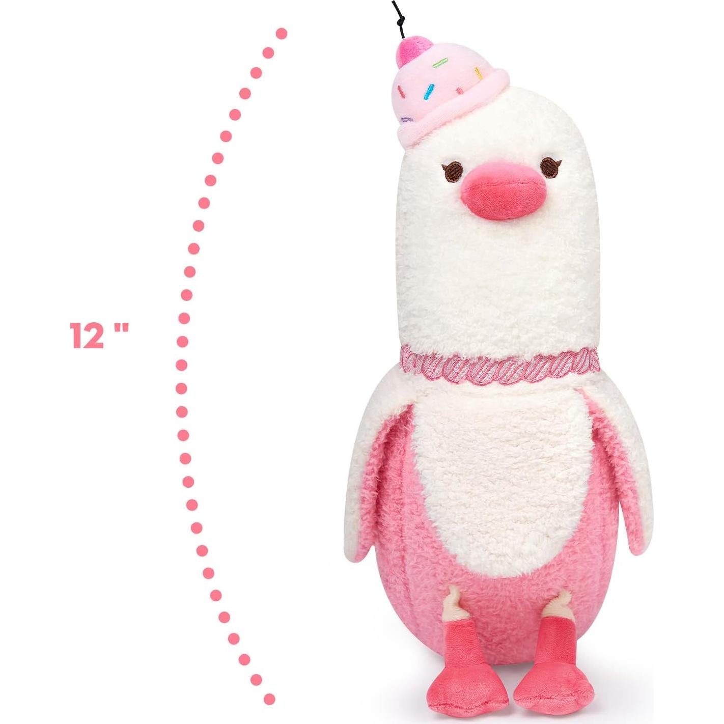 Almohada de Peluche Pato Plátano PEACH CAT 30 cm Pastel