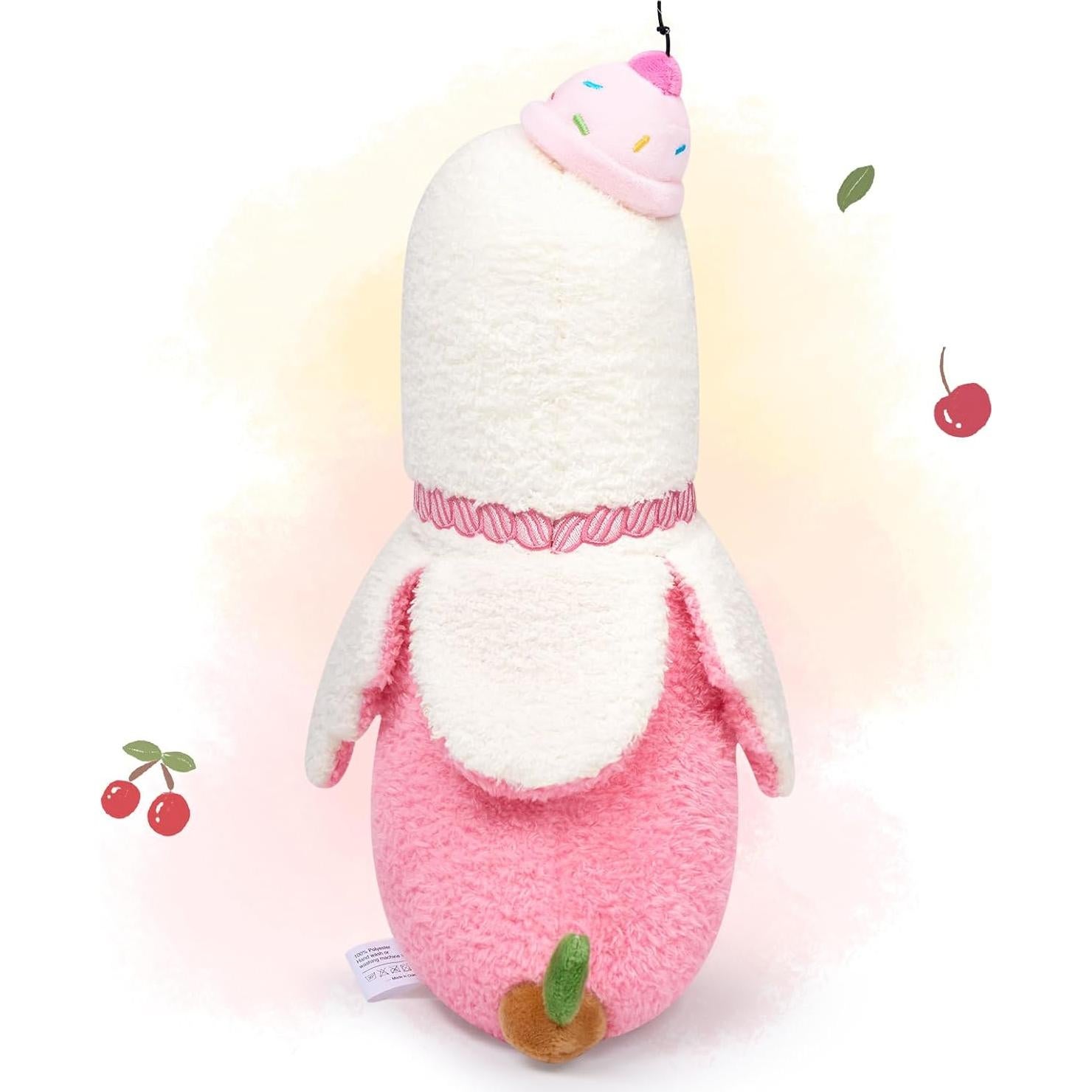 Almohada de Peluche Pato Plátano PEACH CAT 30 cm Pastel